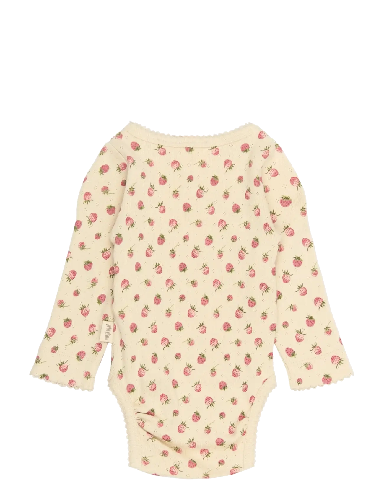Petit Piao - PPDea L_S Body Fold NB - bodyer - fog strawberry aop - 1
