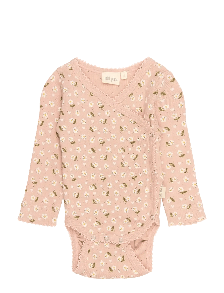 Petit Piao - PPDea L_S Body Fold NB - einkaufen nach alter von - misty rose flower aop - 1