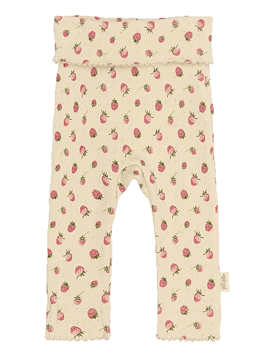 Petit Piao PPDea High Waist Leggings NB - Leggings - FOG STRAWBERRY AOP / cream