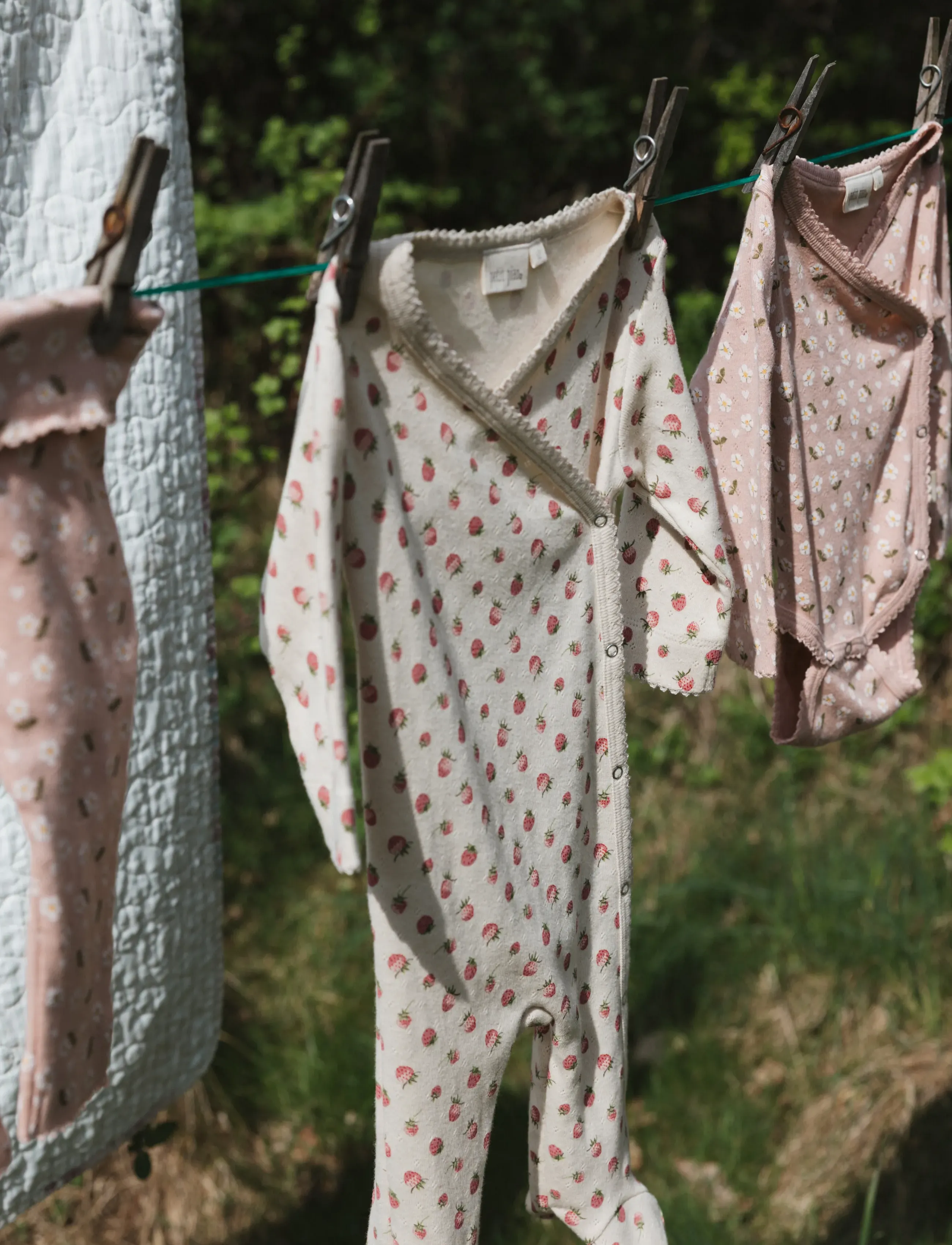 Petit Piao PPDea High Waist Leggings NB - Leggings - MISTY ROSE FLOWER AOP / pink/rose