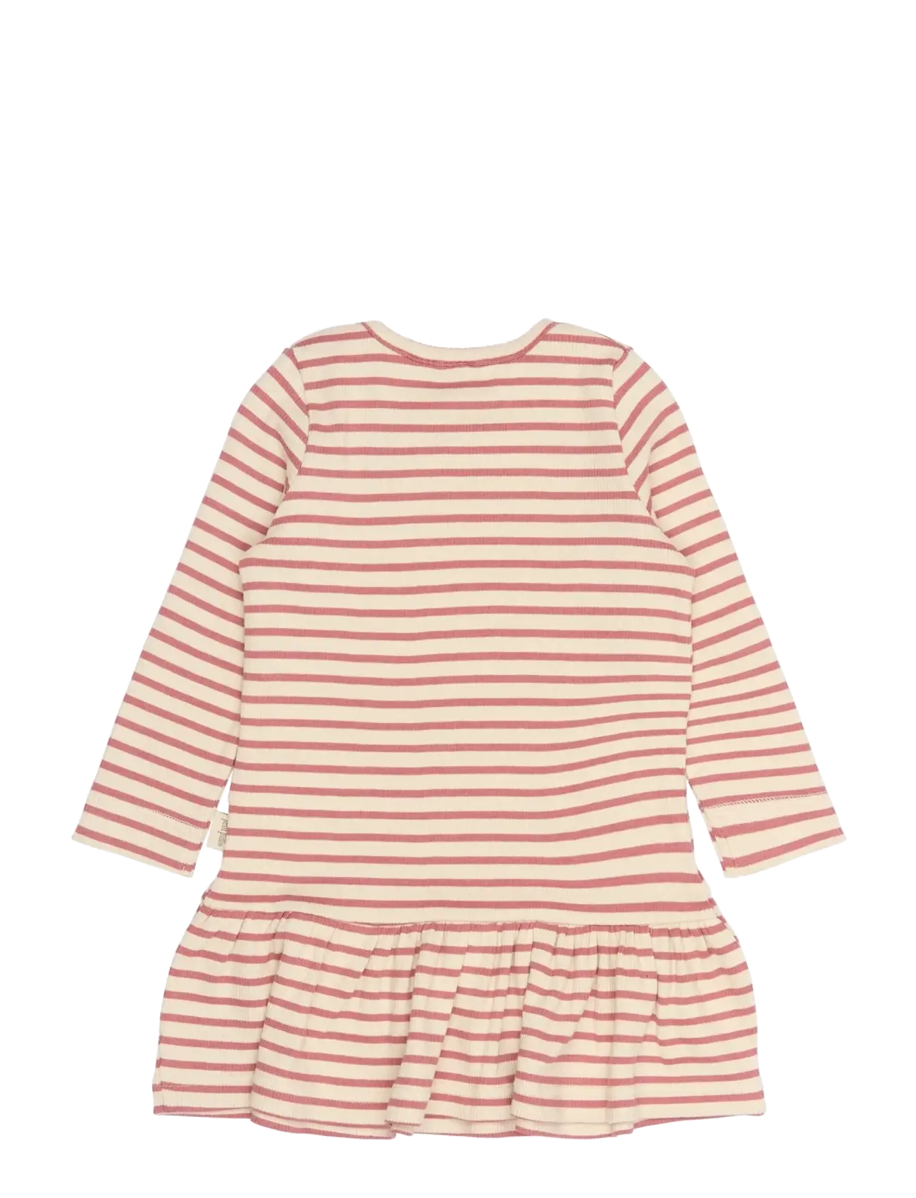 Petit Piao - PPSky L_S Dress - langärmelige freizeitkleider - dusty rose striped - 1