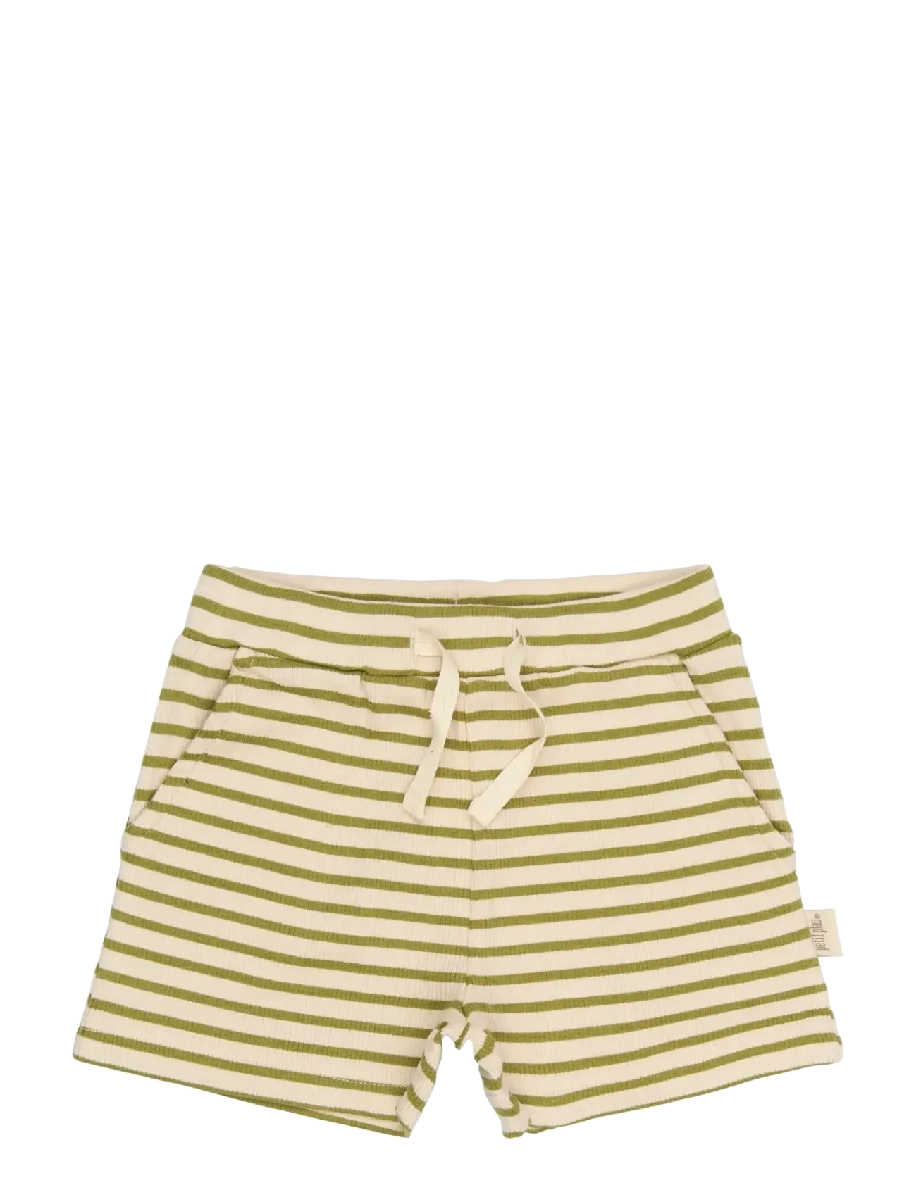 Petit Piao PPSky Shorts - Shorts - MOSSTONE STRIPED / cream
