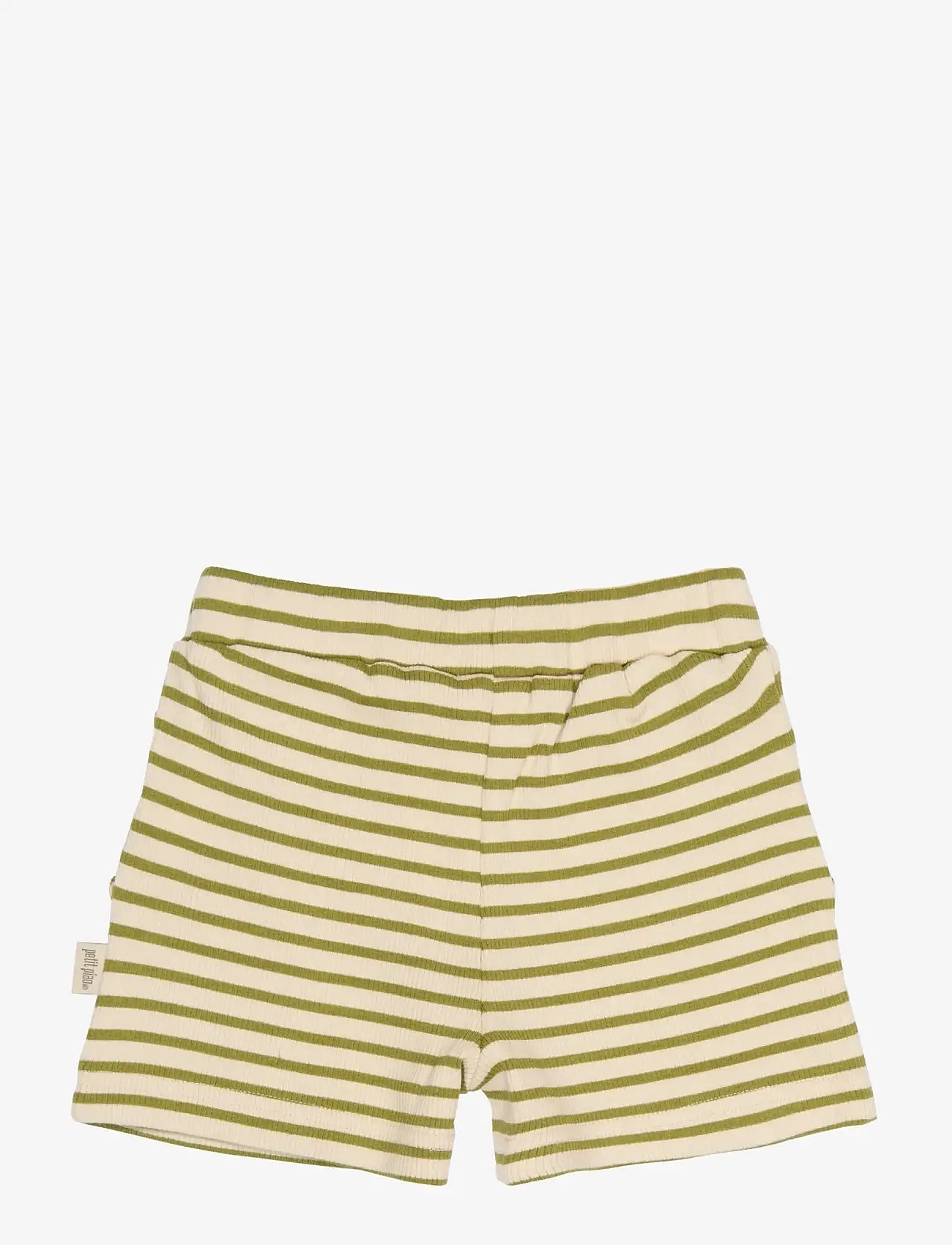 Petit Piao - PPSky Shorts - sweatshorts - mosstone striped - 1