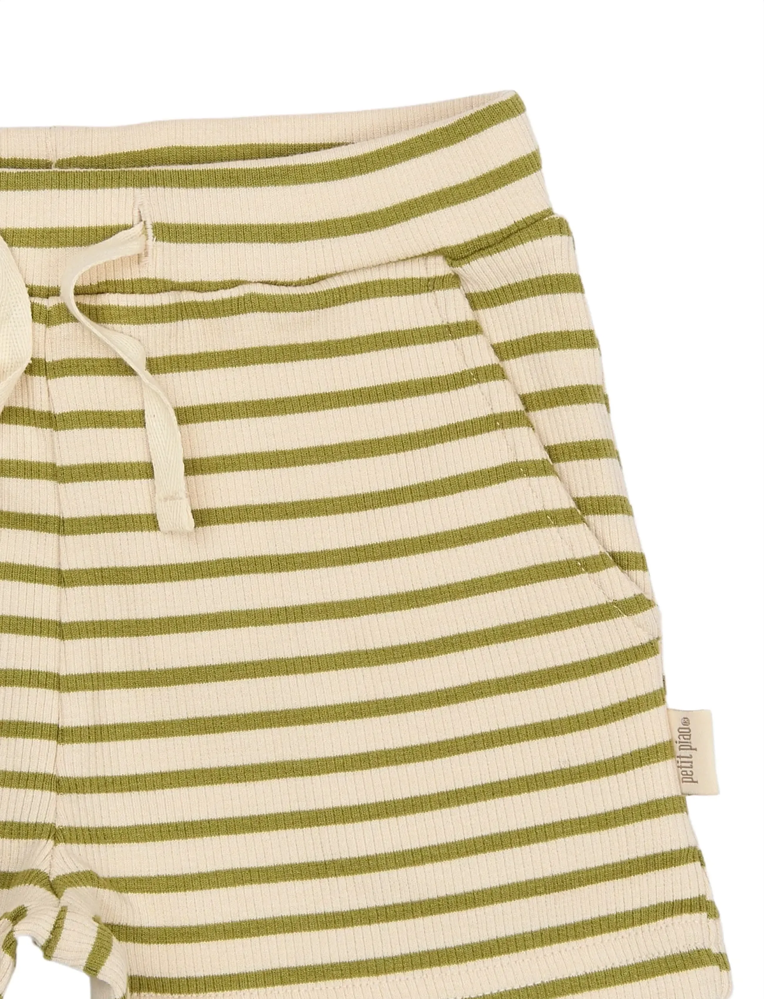 Petit Piao - PPSky Shorts - sweatshorts - mosstone striped - 2