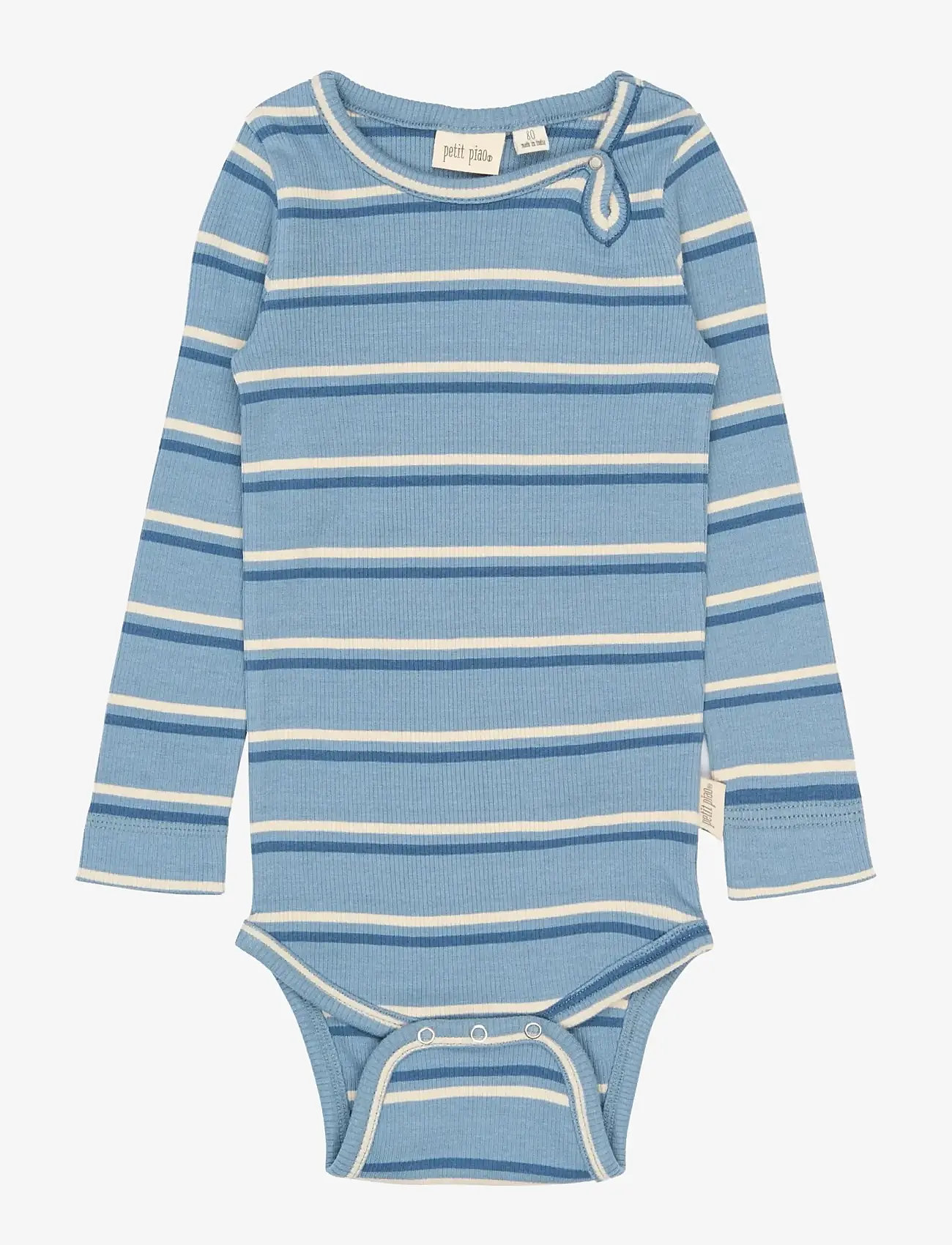 Petit Piao - PPElis L_S Body - langärmelige bodys - infinity striped - 0