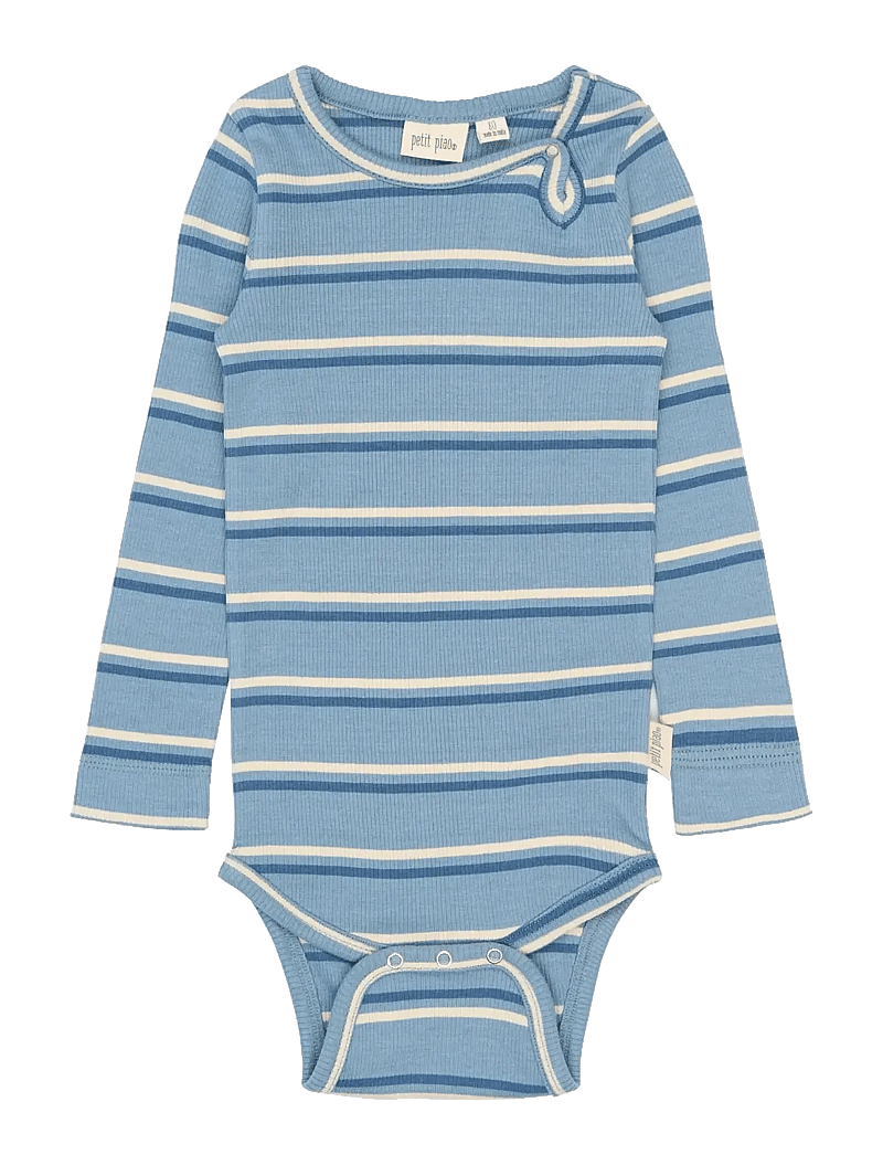 Petit Piao - PPElis L_S Body - langärmelige bodys - infinity striped - 0