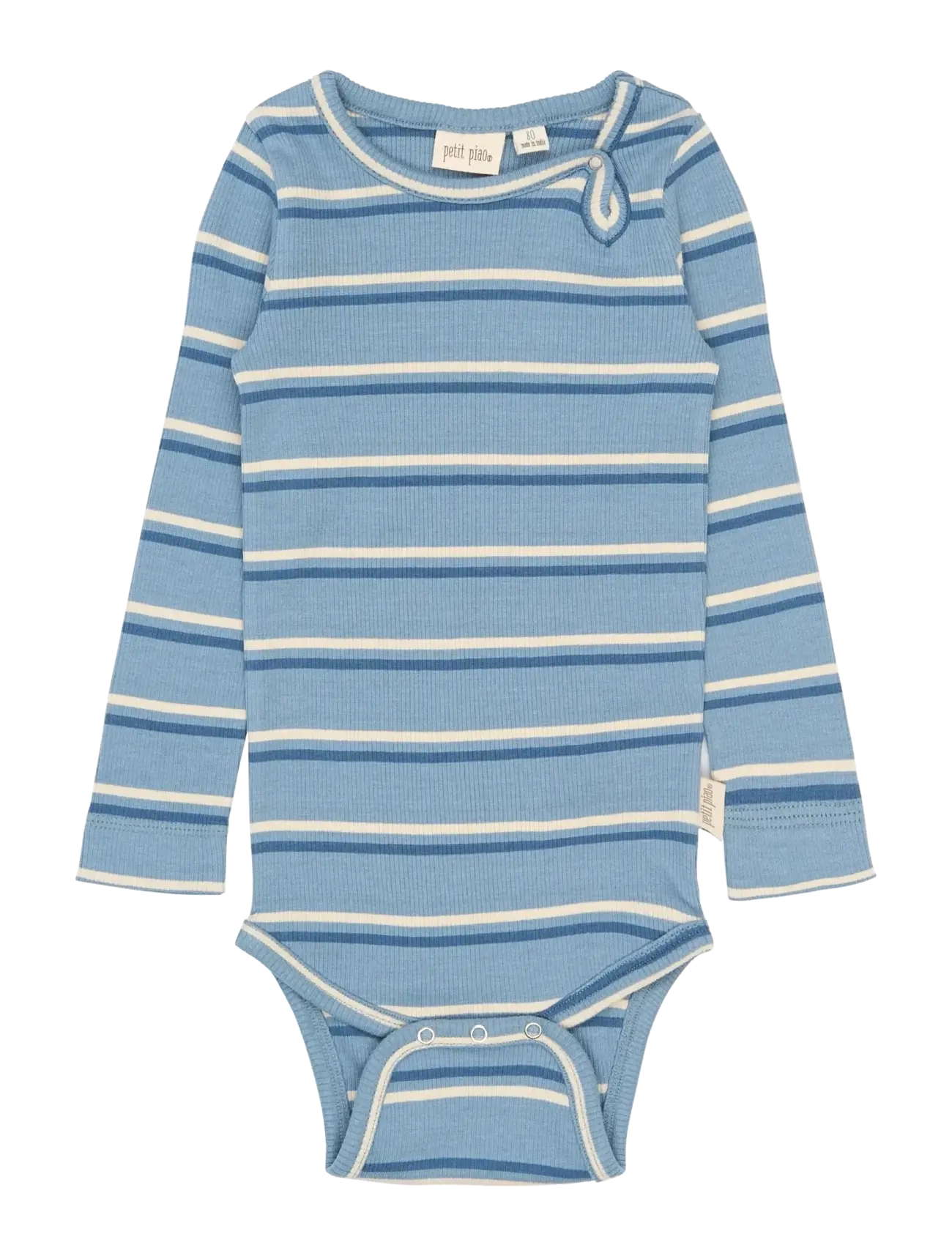 Petit Piao PPElis L_S Body - 4 for 3 - INFINITY STRIPED / blue