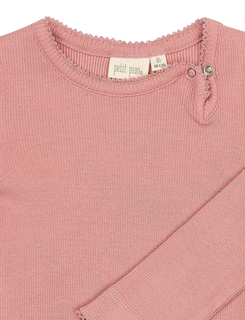 Petit Piao - PPSea L_S Body - langærmede bodyer - dusty rose - 2