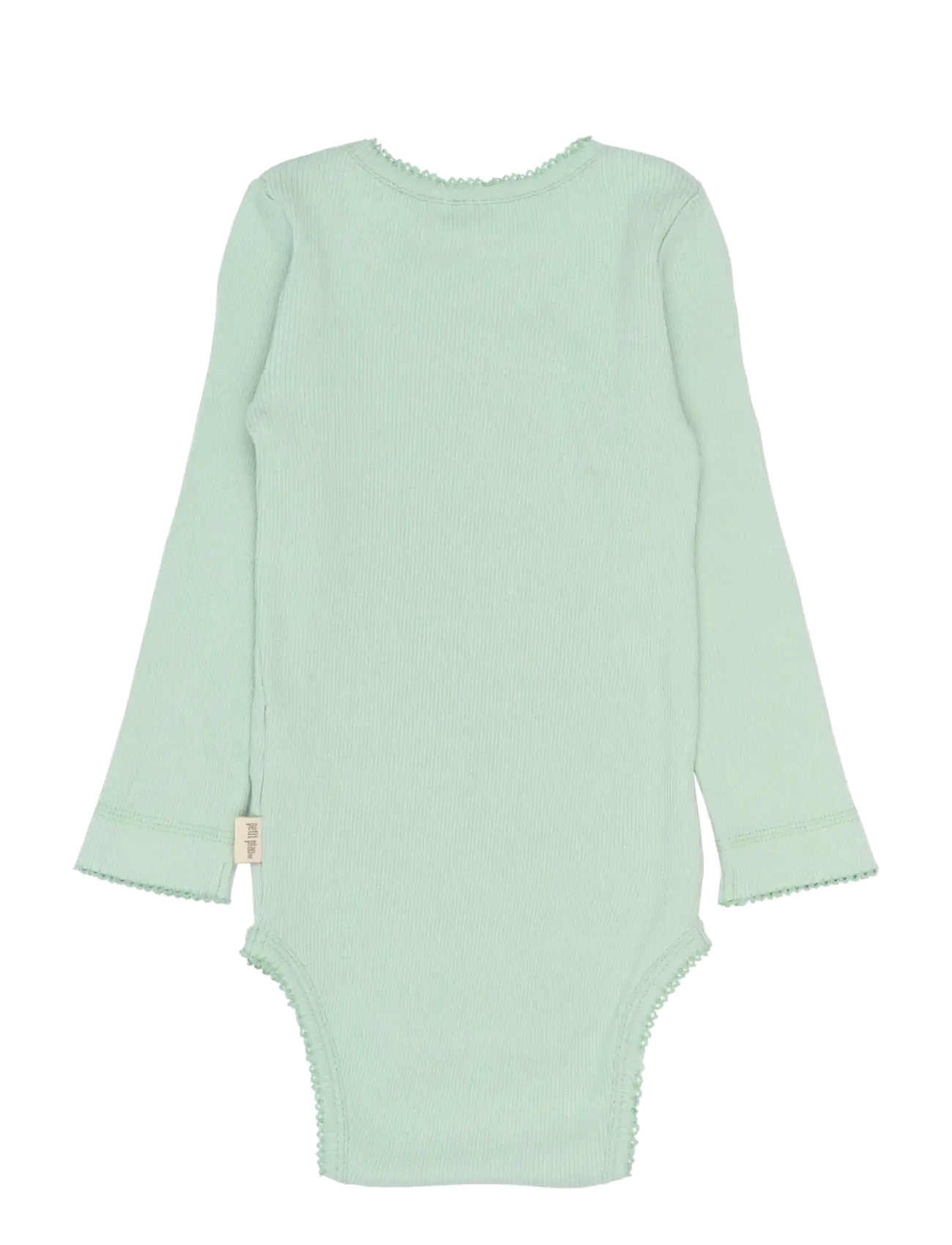 Petit Piao - PPSea L_S Body - long-sleeved bodies - frosty green - 1