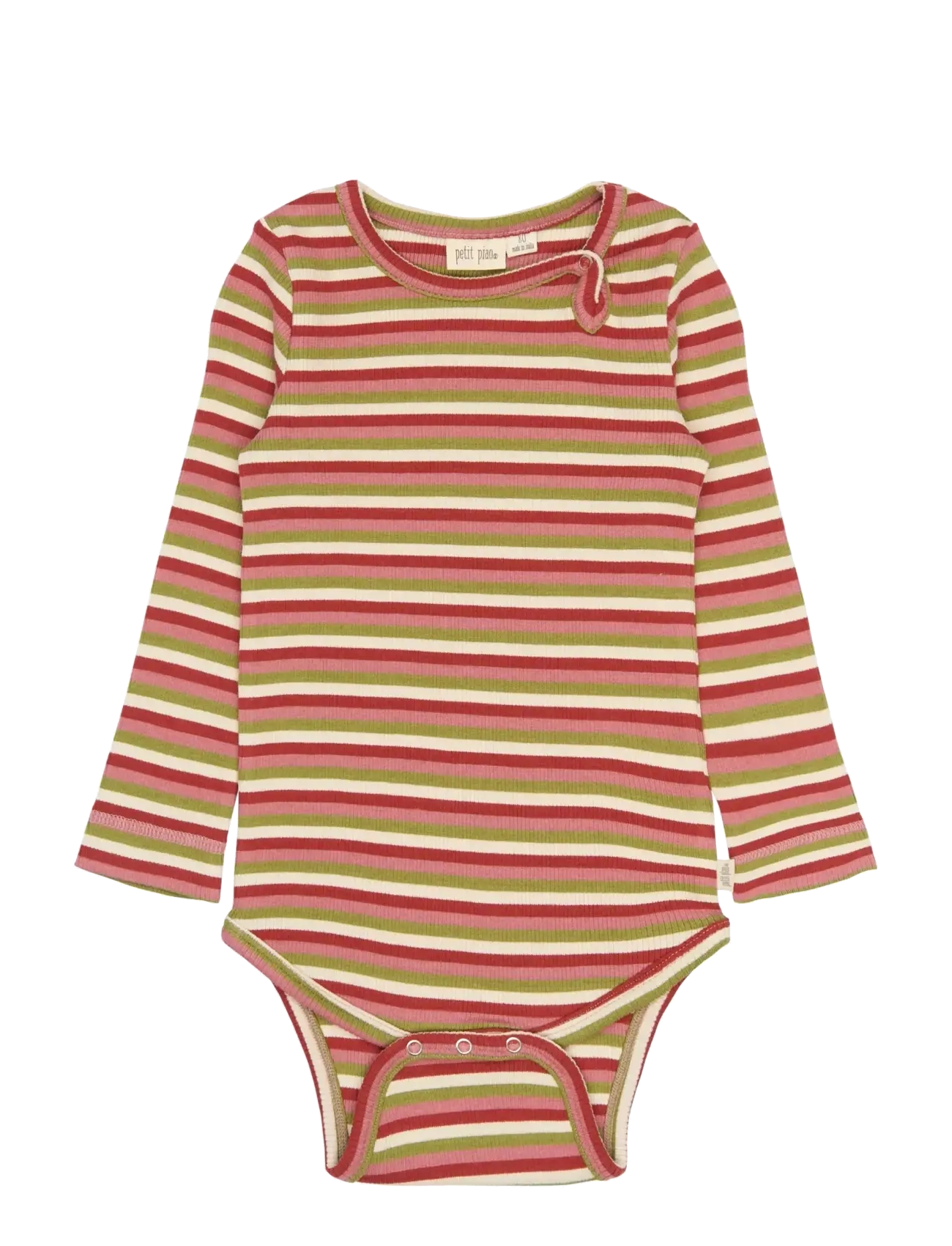 Petit Piao PPSong L_S Body - Petit Piao - DUSTY ROSE MULTISTRIPED / multi