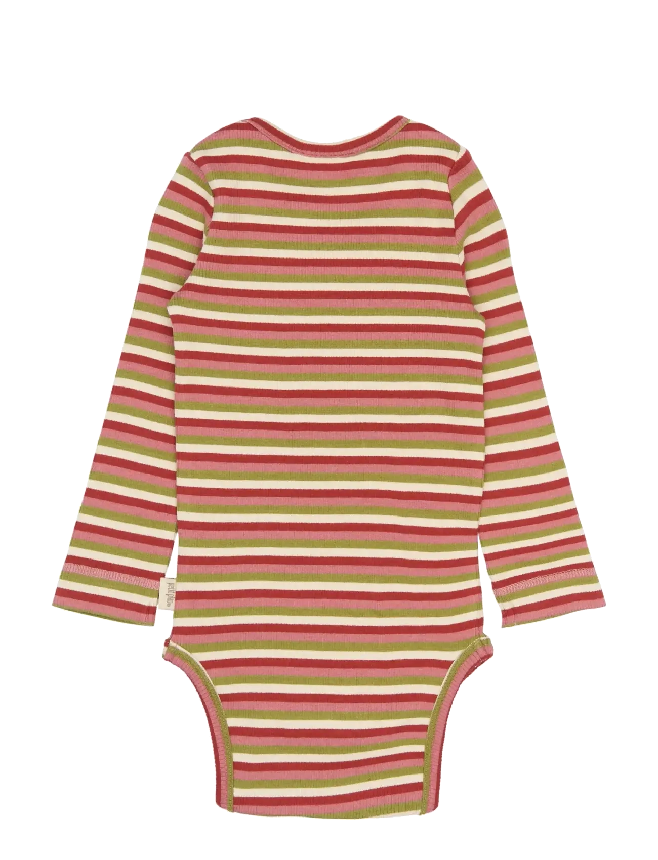 Petit Piao - PPSong L_S Body - pikkade varrukatega bodid - dusty rose multistriped - 1
