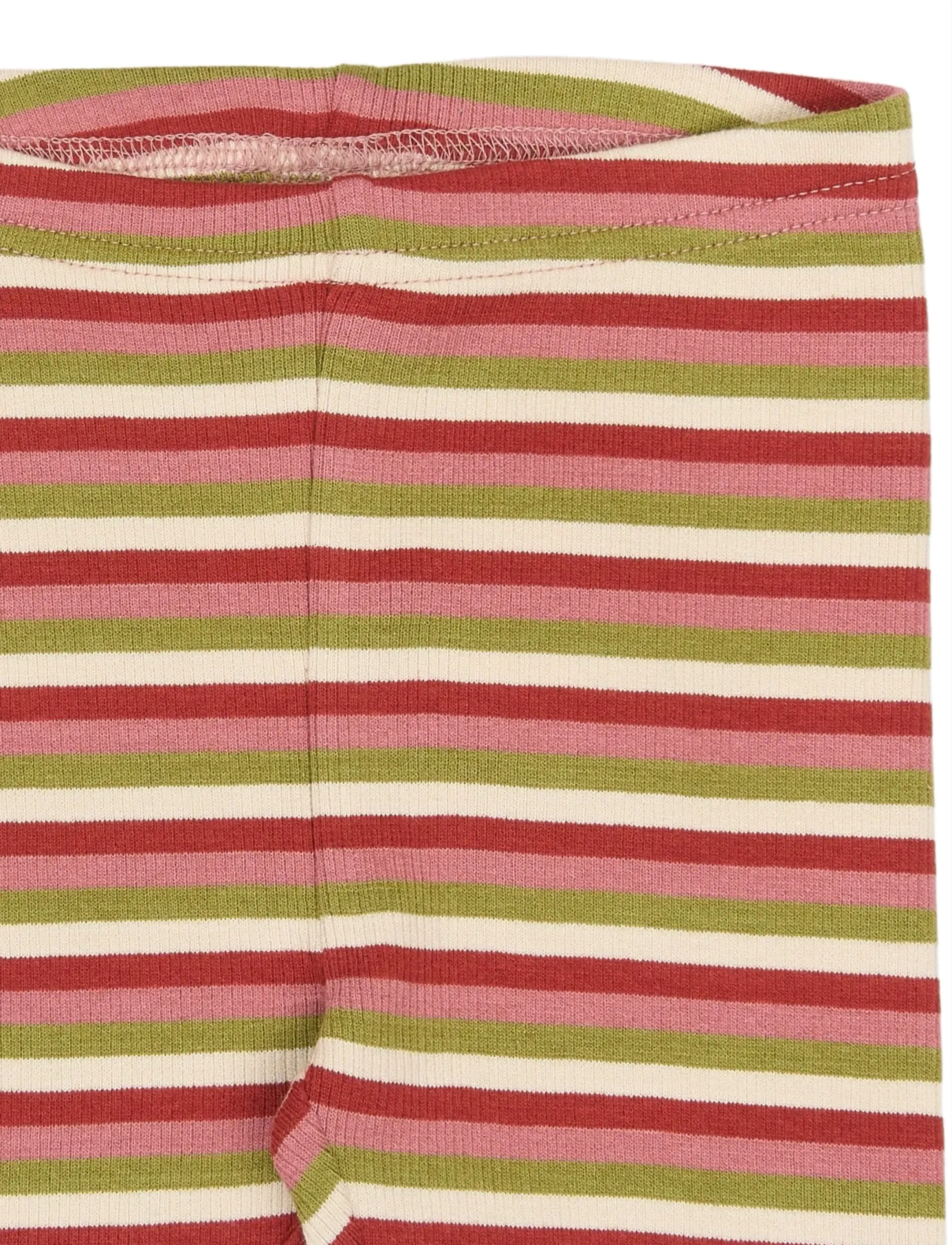 Petit Piao - PPSong Leggings - leggings - dusty rose multistriped - 2