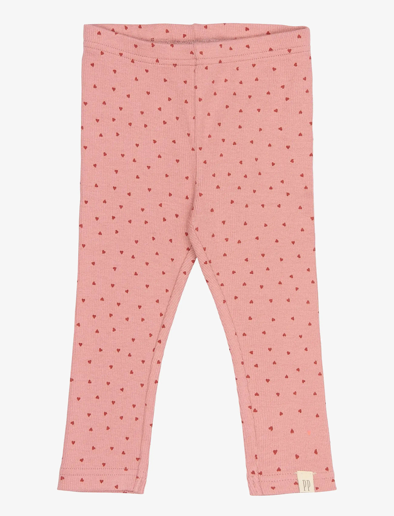 Petit Piao - PPSonja Leggings - leggings - dusty rose heart aop - 0