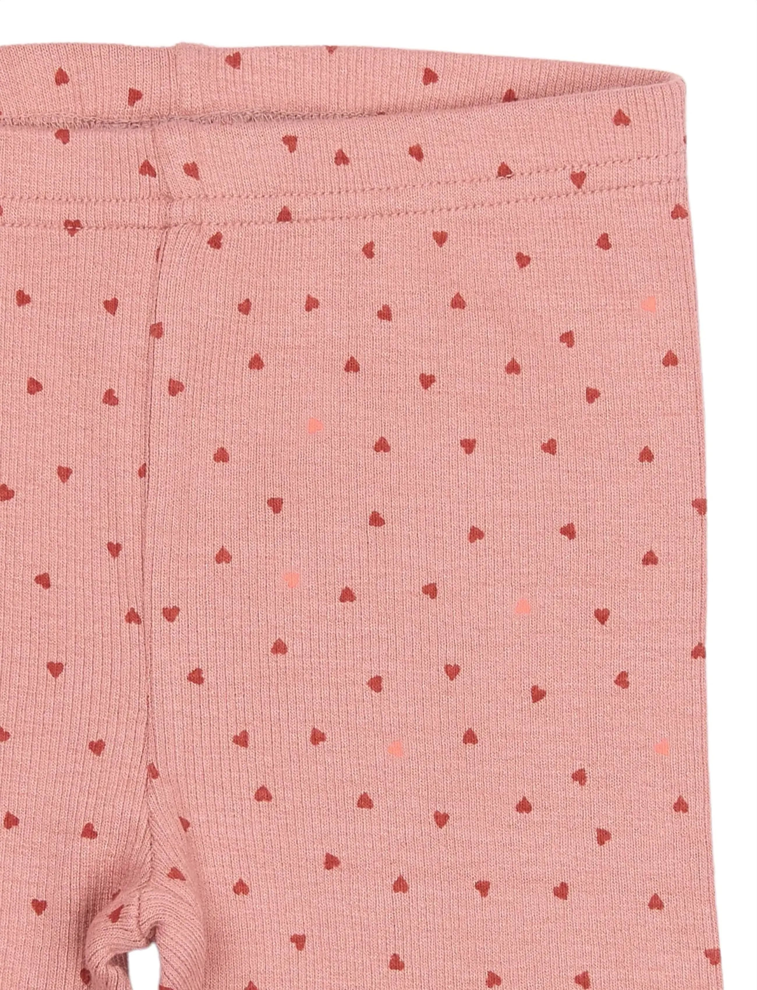 Petit Piao - PPSonja Leggings - leggings - dusty rose heart aop - 2