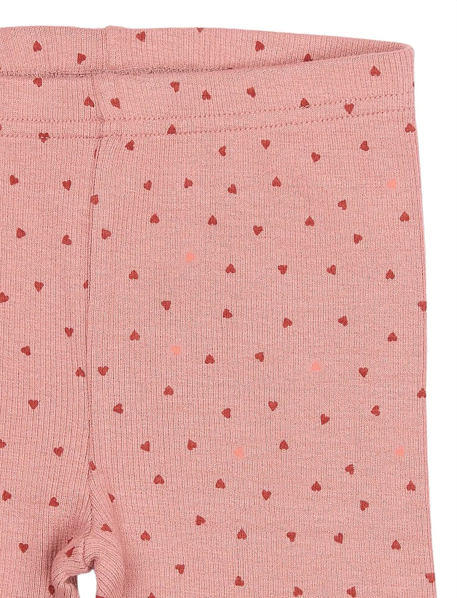 Petit Piao - PPSonja Leggings - leggings - dusty rose heart aop - 2