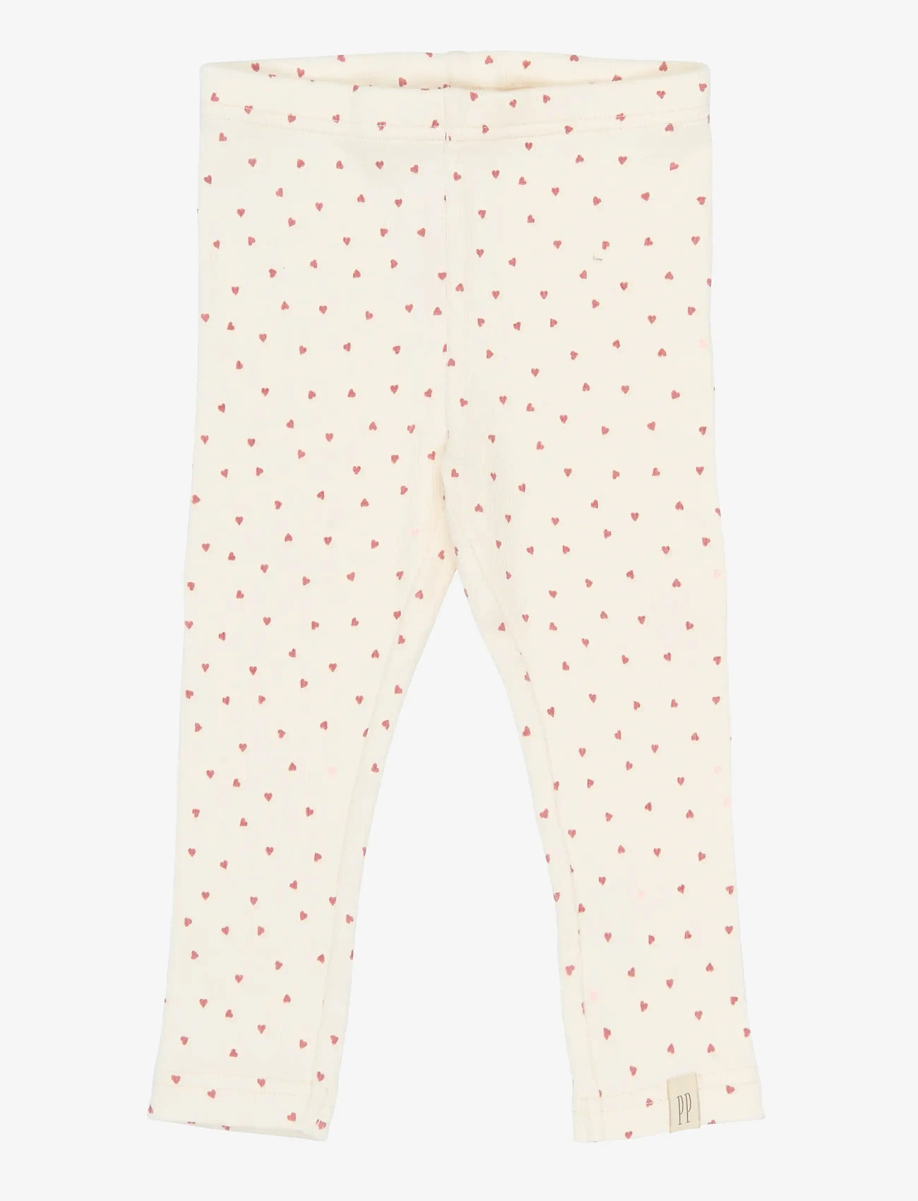 Petit Piao - PPSonja Leggings - leggings - eggnog heart aop - 1