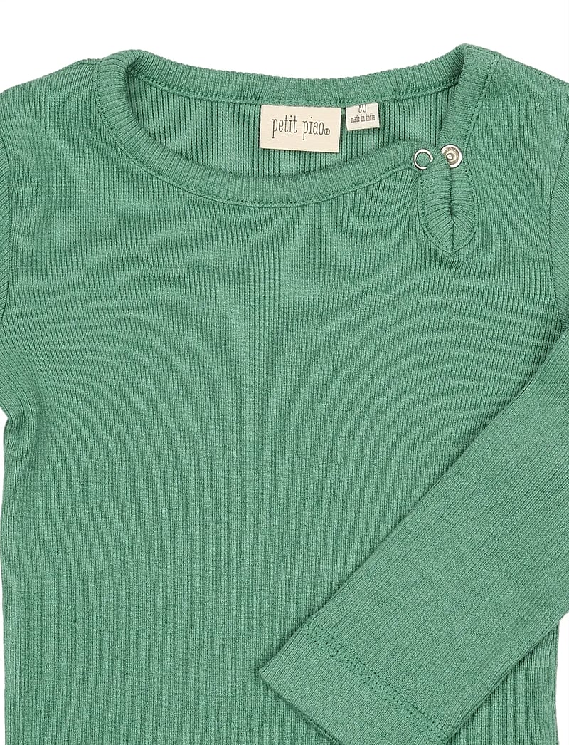 Petit Piao - PPStone L_S Body - langärmelige bodys - frosty spruce - 2