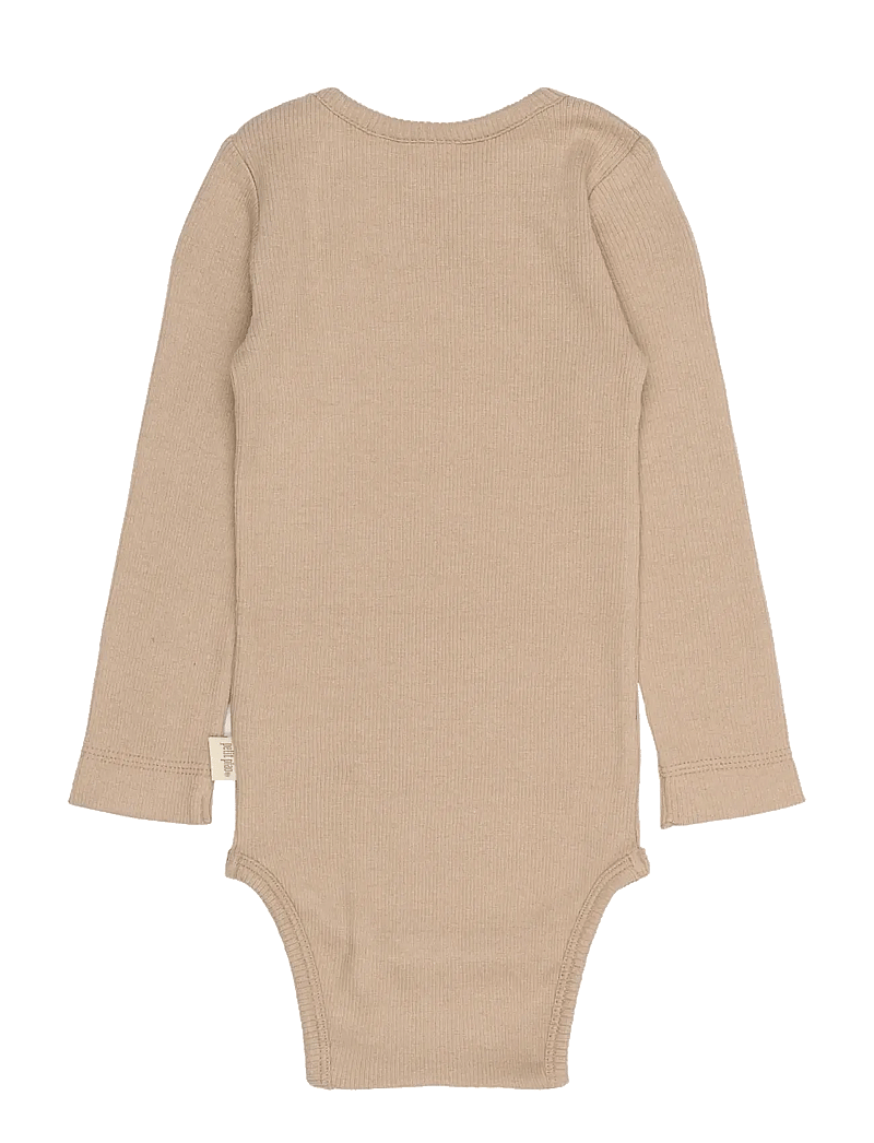 Petit Piao - PPStone L_S Body - langærmede bodyer - ginger snap - 1
