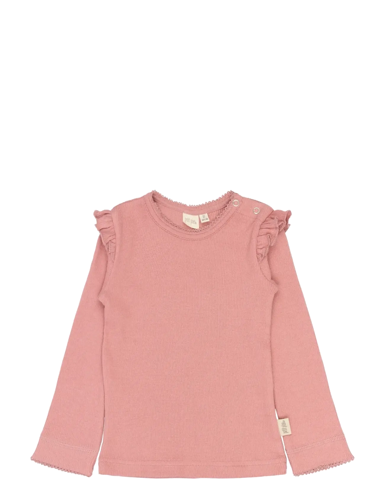 Petit Piao PPSea L_S Tee - Barn 98-134 - DUSTY ROSE / pink/rose