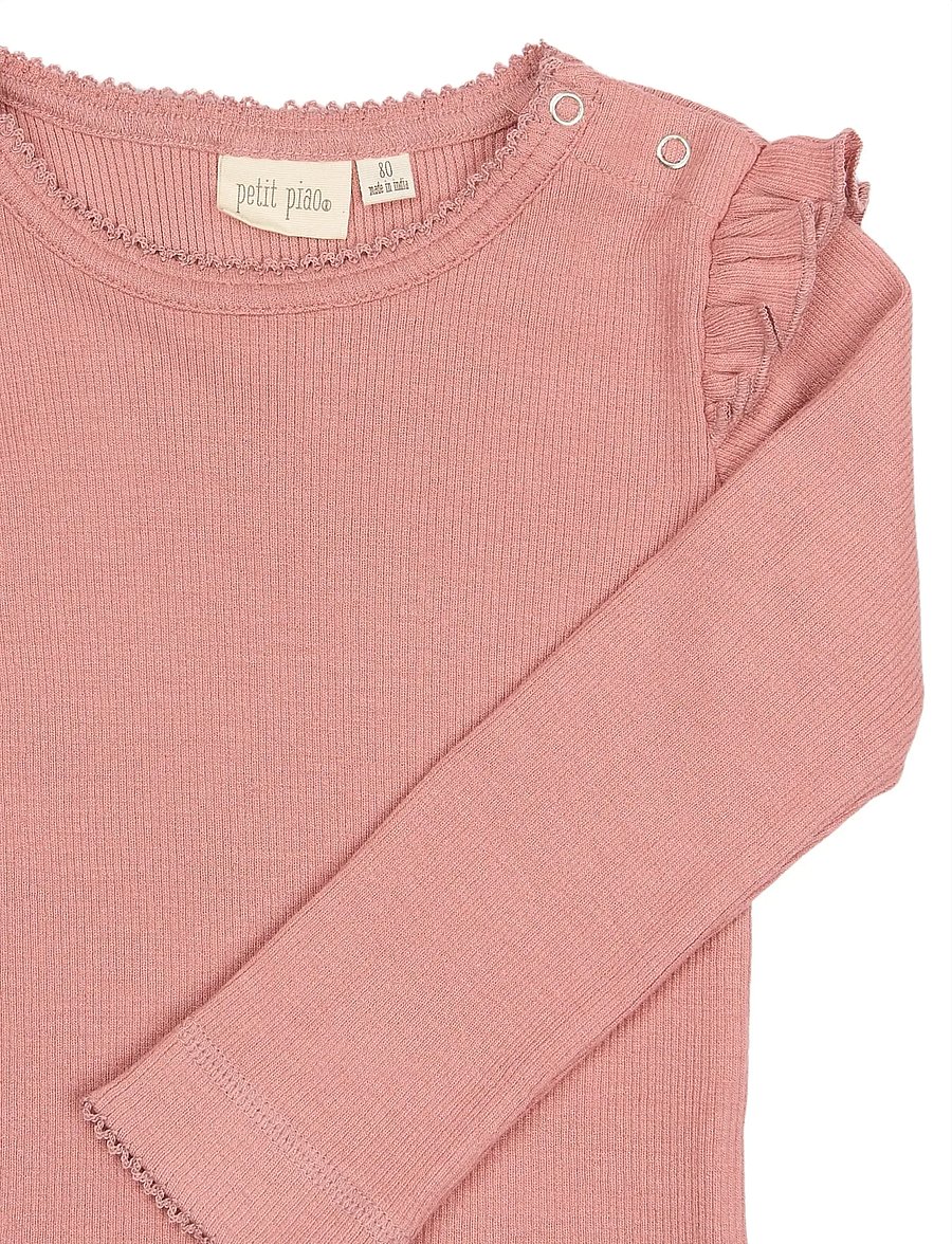 Petit Piao - PPSea L_S Tee - pikkade varrukatega t-särgid - dusty rose - 3