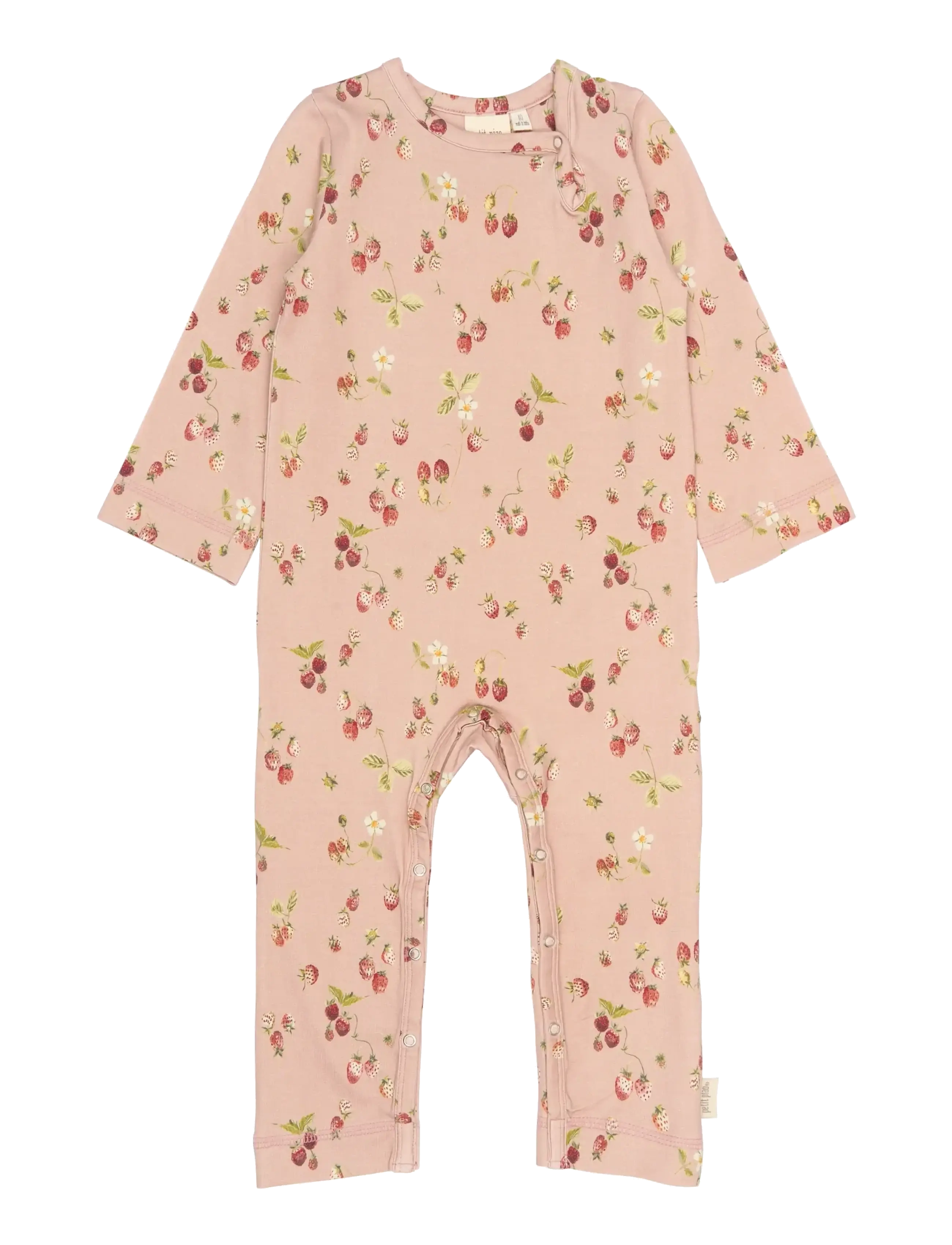 Petit Piao PPStar L_S Jumpsuit - Tøj - MISTY ROSE STRAWBERRY AOP / pink/rose
