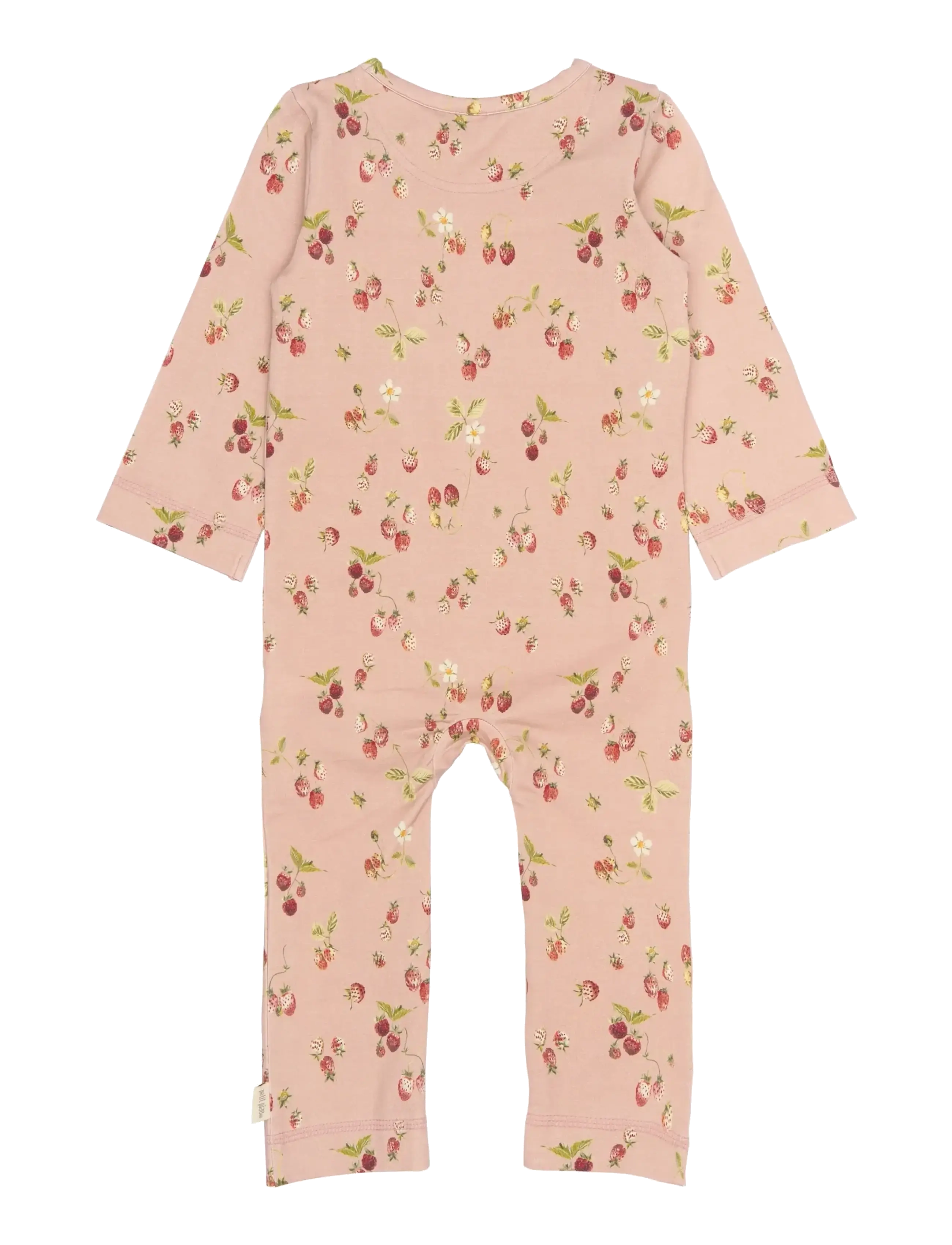 Petit Piao - PPStar L_S Jumpsuit - langerma - misty rose strawberry aop - 1