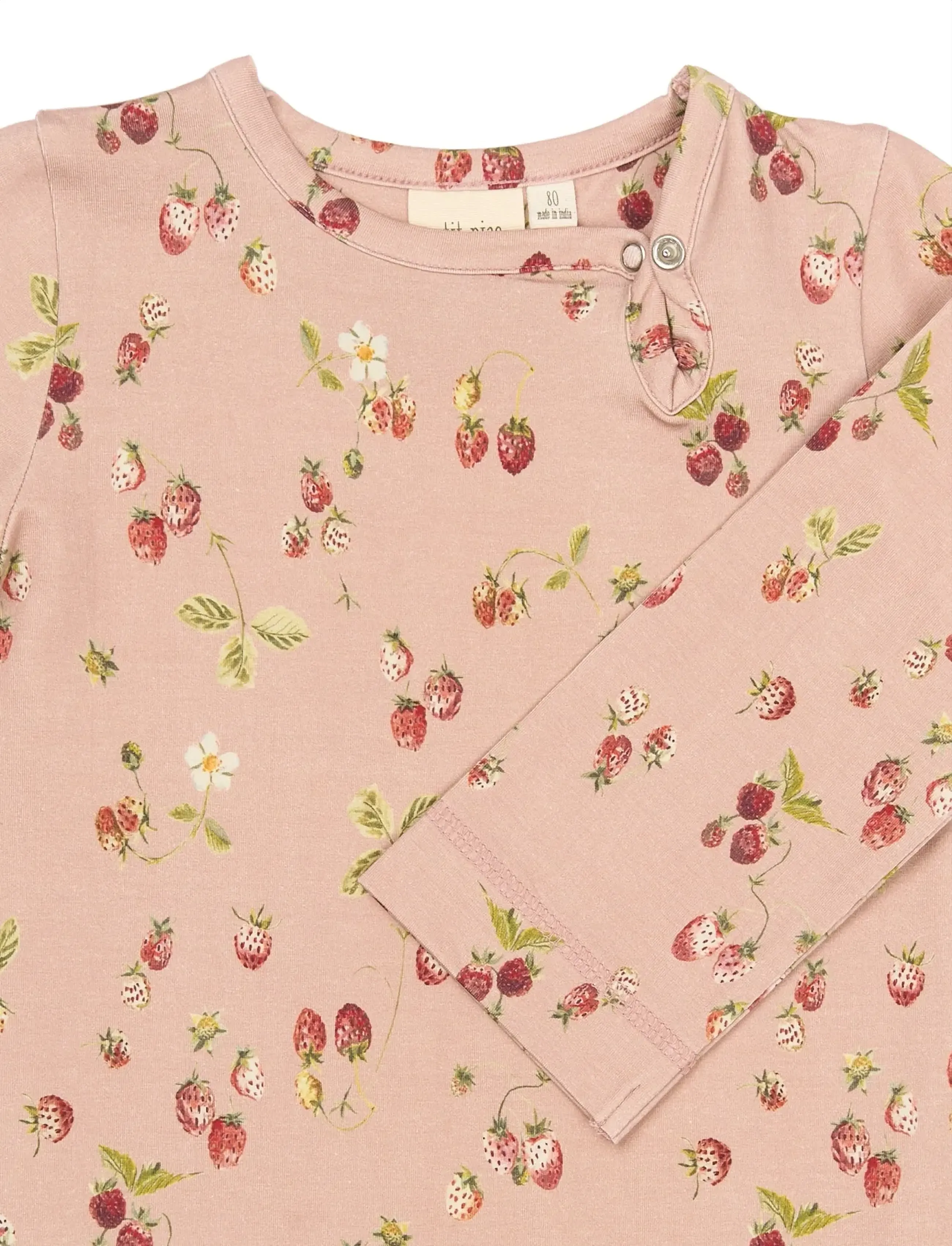 Petit Piao - PPStar L_S Jumpsuit - langerma - misty rose strawberry aop - 2