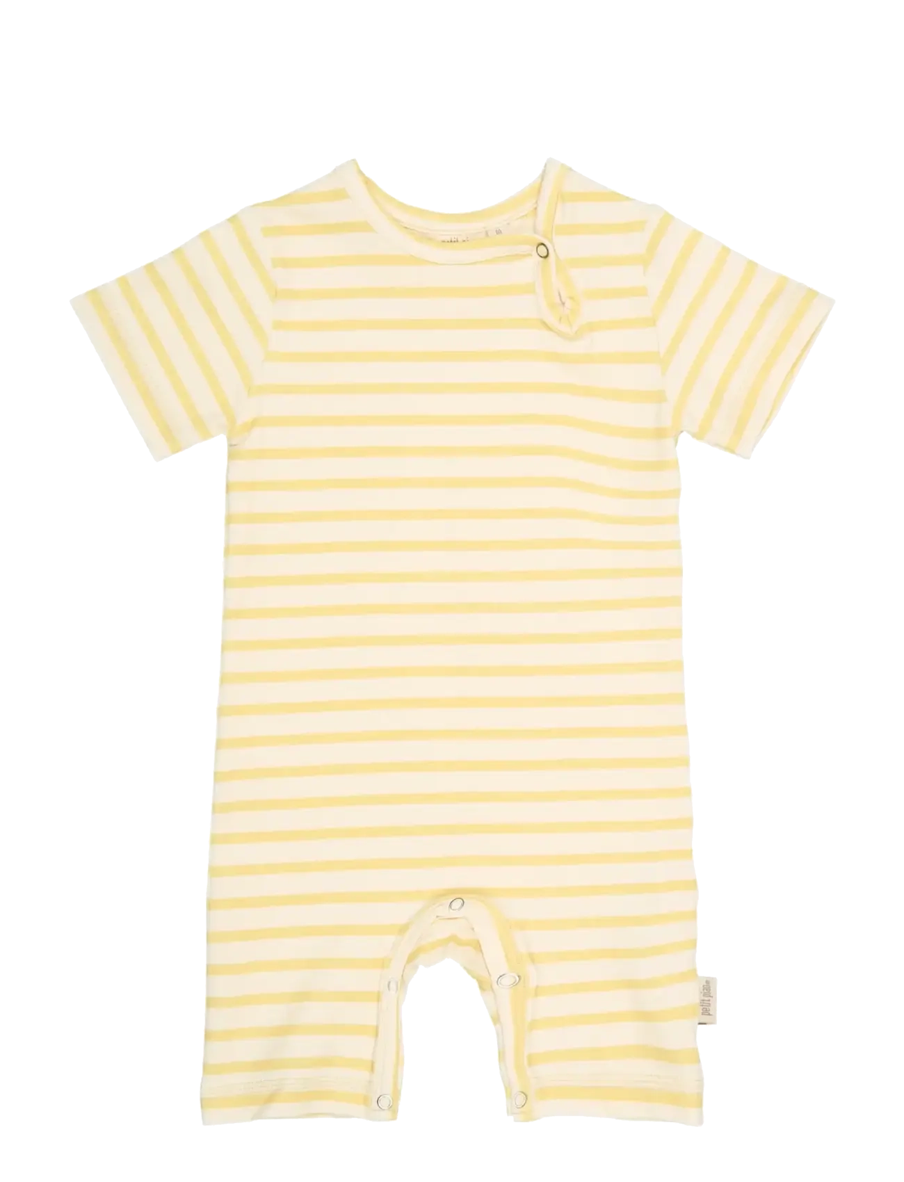 Petit Piao Ppsun S_S Jumpsuit, 92, Bodys, Gelb - Short-sleeved, Kinder