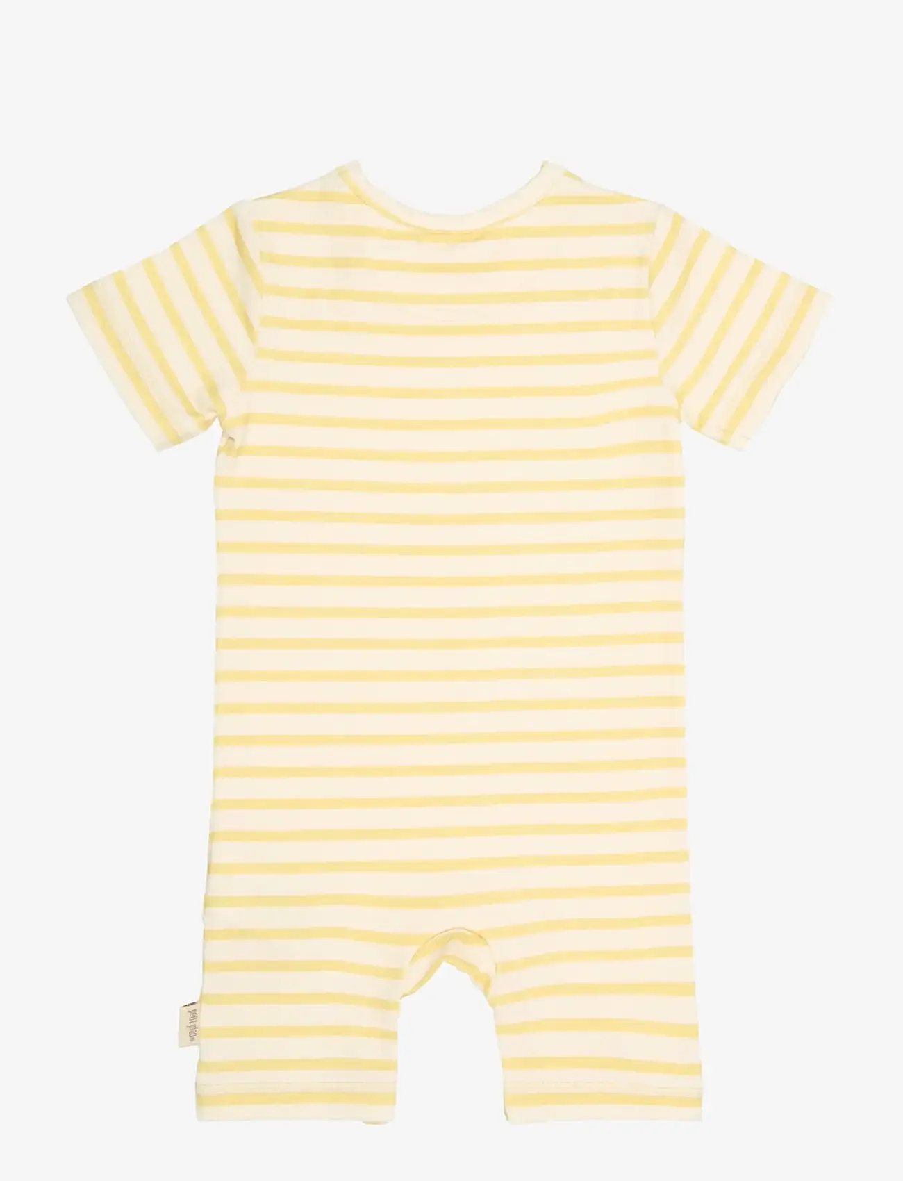 Petit Piao - PPSun S_S Jumpsuit - kortærmede heldragter - dusky citron striped - 1