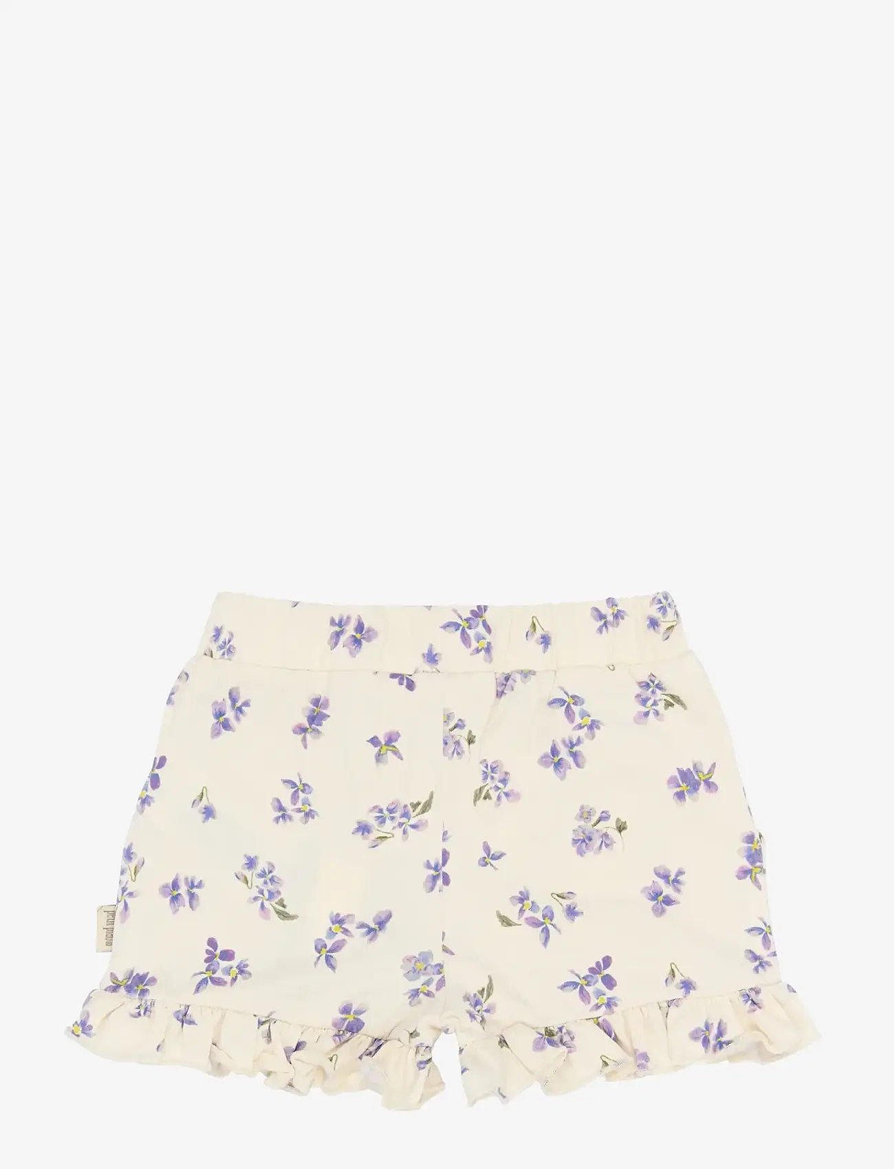 Petit Piao - PPStar Shorts Frill - casual shorts - eggnog viola aop - 2