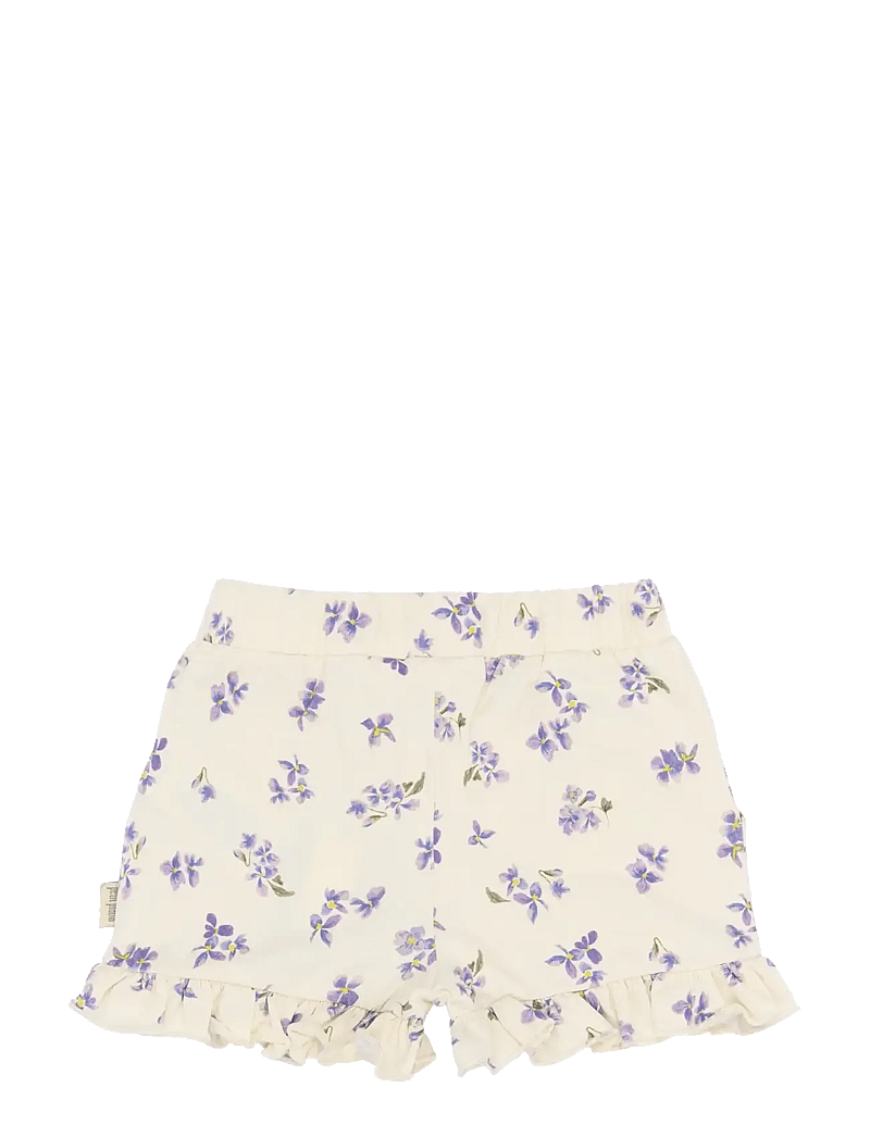 Petit Piao - PPStar Shorts Frill - casual shorts - eggnog viola aop - 2