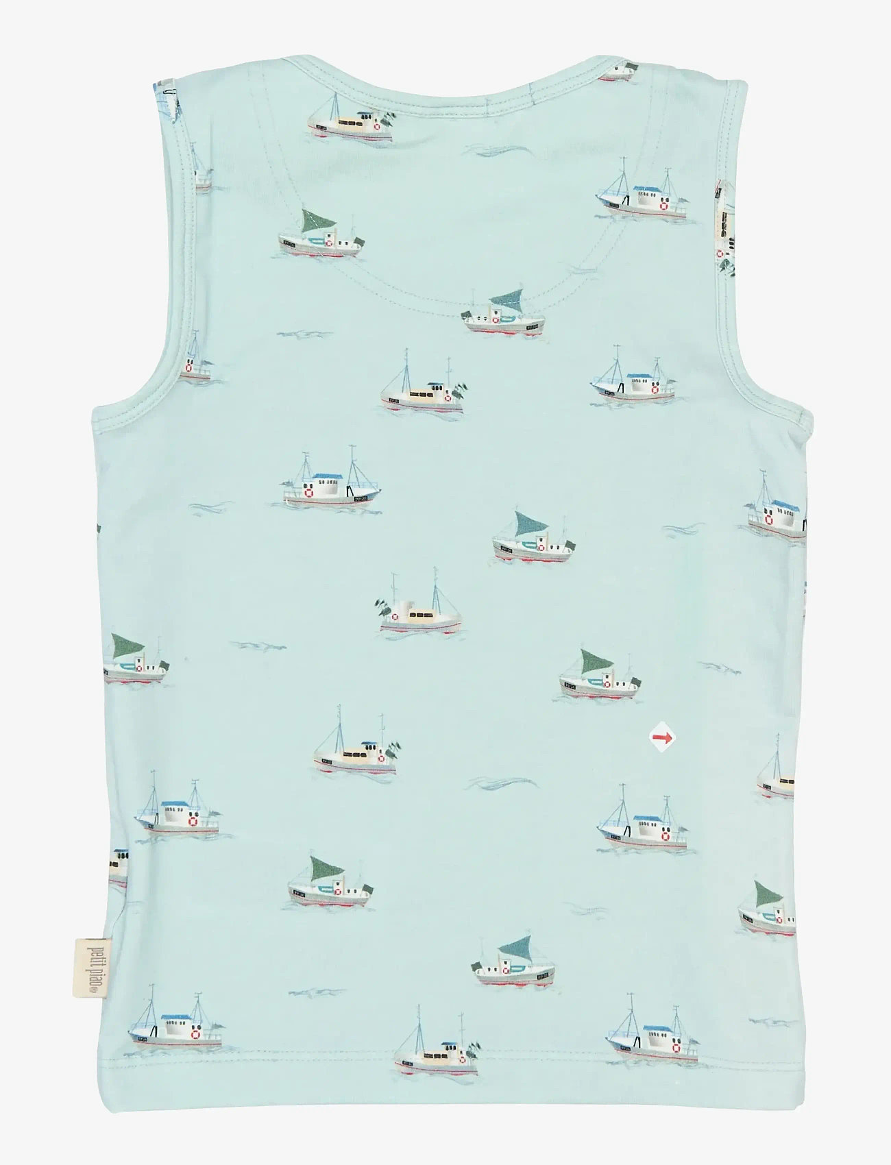 Petit Piao - PPStar Boys Undershirt 2-pack - Õlapaeltega topid - illusion blue boat aop - 1