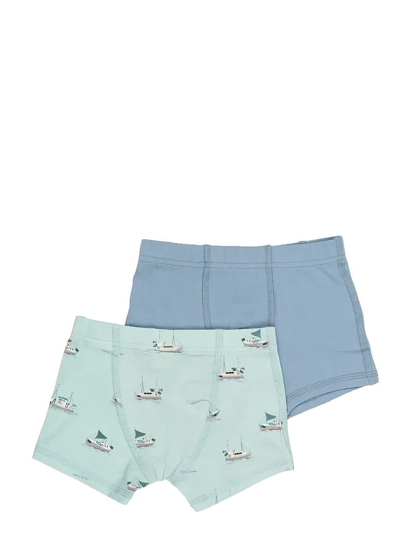 Petit Piao - PPStar Boxers 2-pack - underbukser - illusion blue boat aop - 0