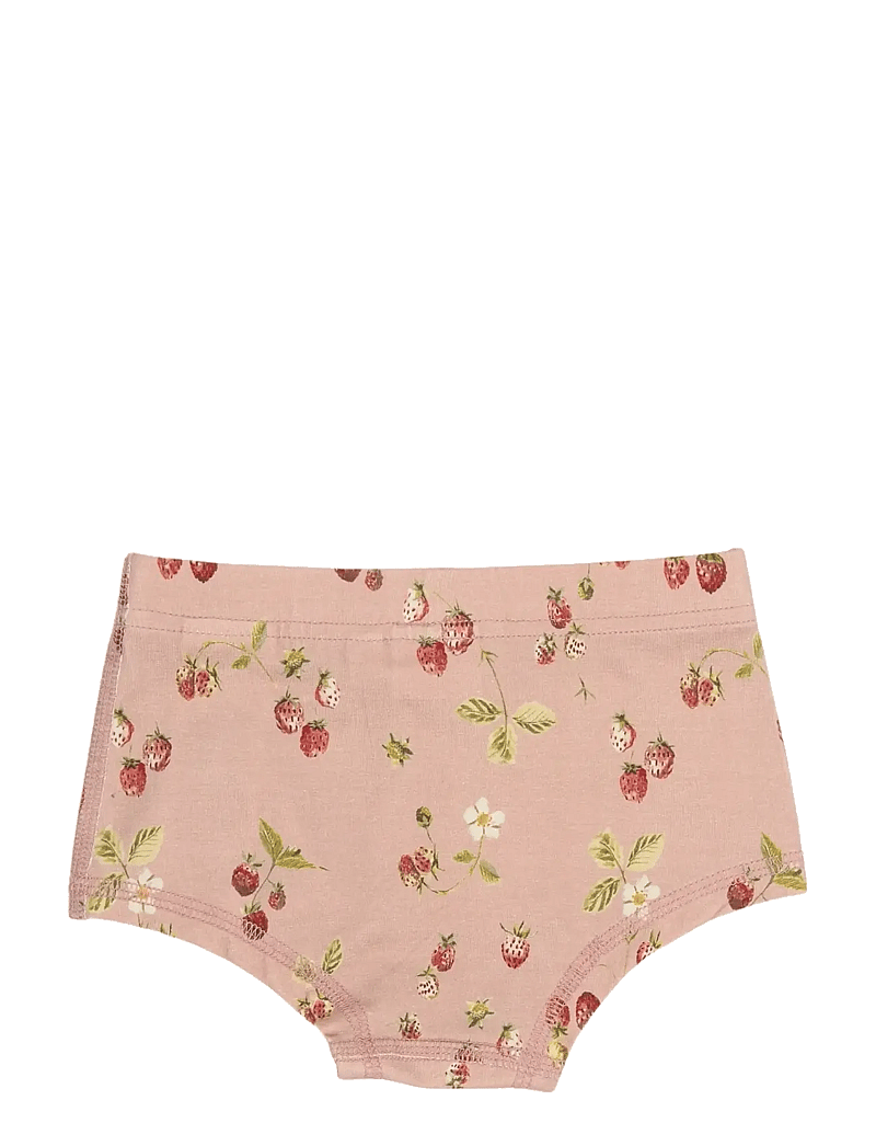 Petit Piao - PPStar Hipsters 2-pack - aluspüksid - misty rose strawberry aop - 2