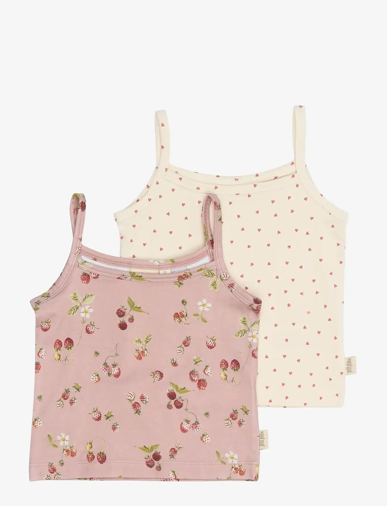 Petit Piao - PPStar Girls Undershirt 2-pack - Ærmeløs undertrøje - misty rose strawberry aop - 1