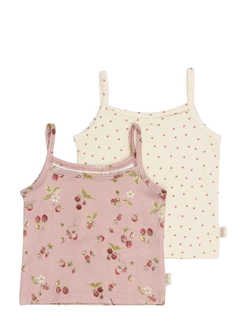 Petit Piao - PPStar Girls Undershirt 2-pack - Ærmeløs undertrøje - misty rose strawberry aop - 1