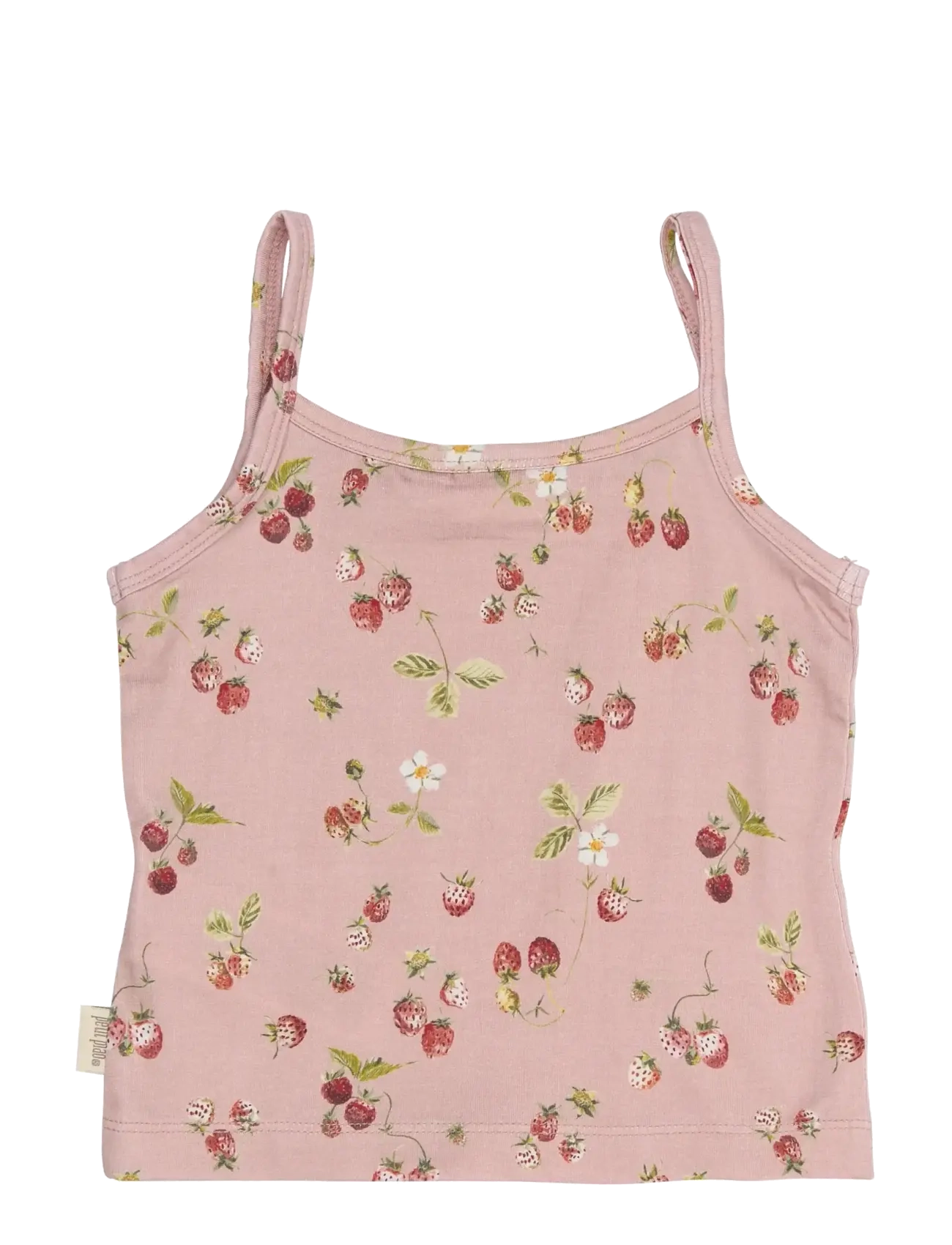 Petit Piao - PPStar Girls Undershirt 2-pack - hlýrabolir - misty rose strawberry aop - 2
