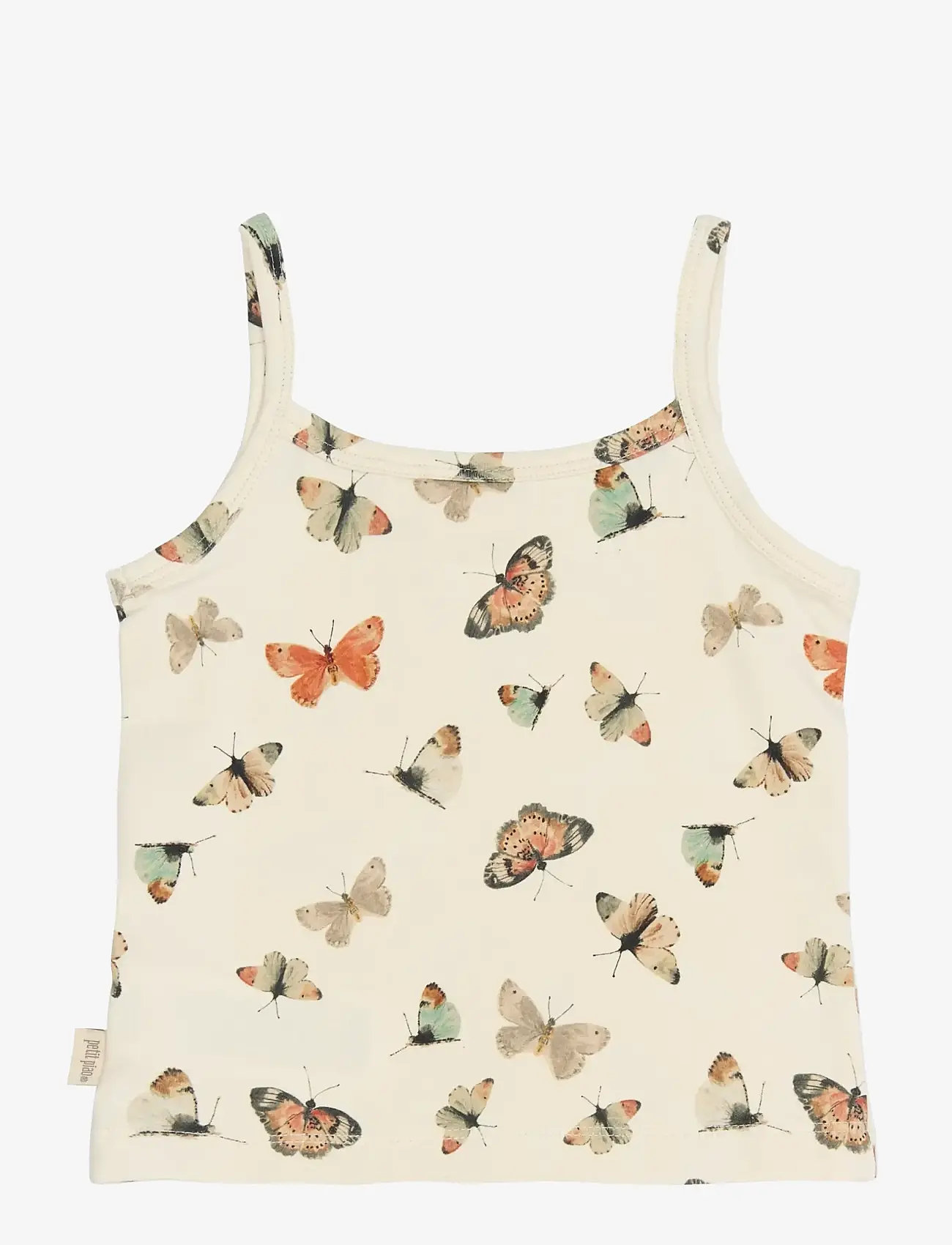 Petit Piao - PPStar Girls Undershirt 2-pack - tank top - eggnog butterfly aop - 1