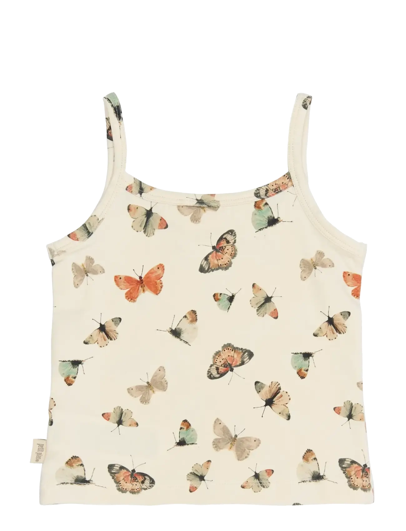 Petit Piao - PPStar Girls Undershirt 2-pack - tank top - eggnog butterfly aop - 1
