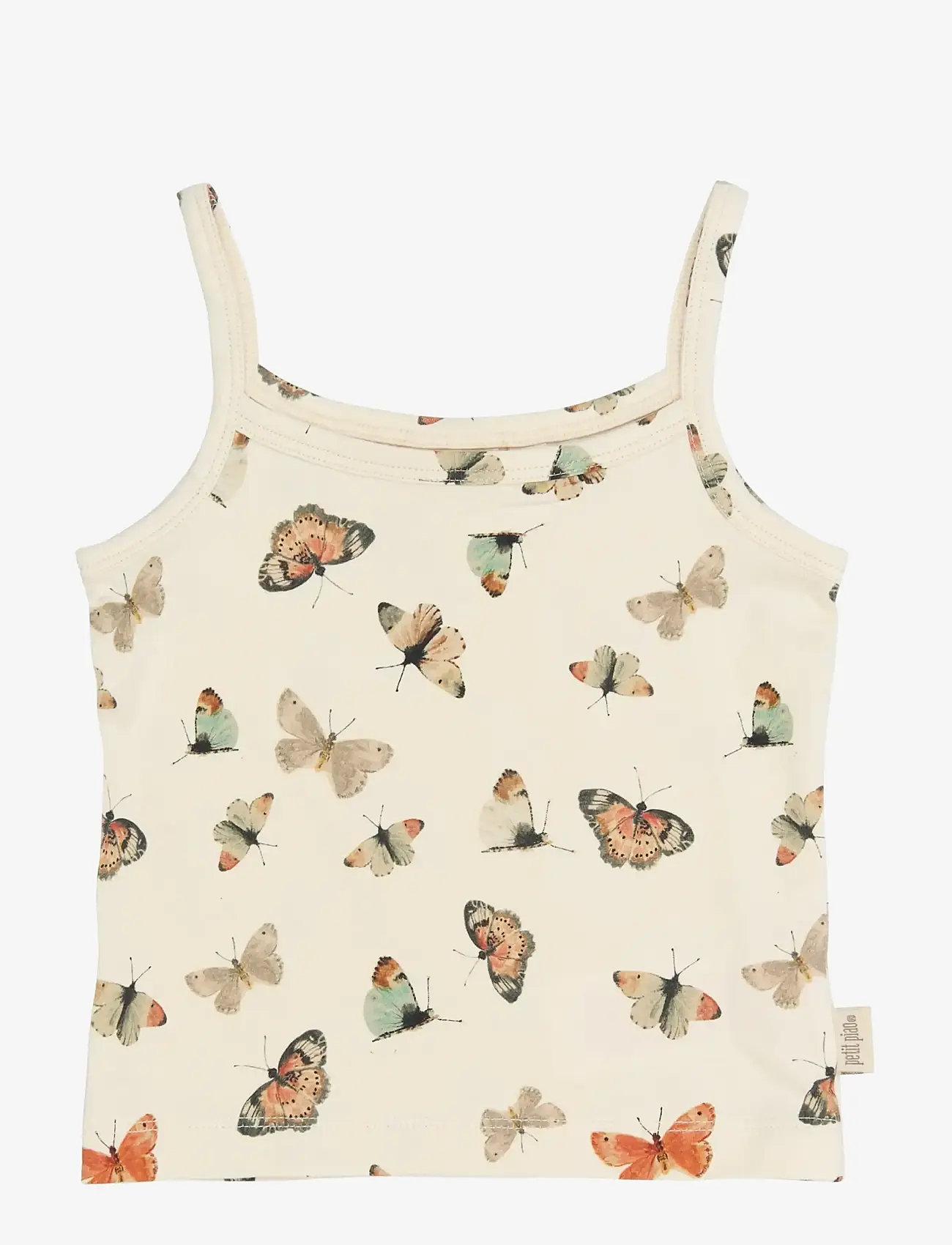 Petit Piao - PPStar Girls Undershirt 2-pack - tank top - eggnog butterfly aop - 3