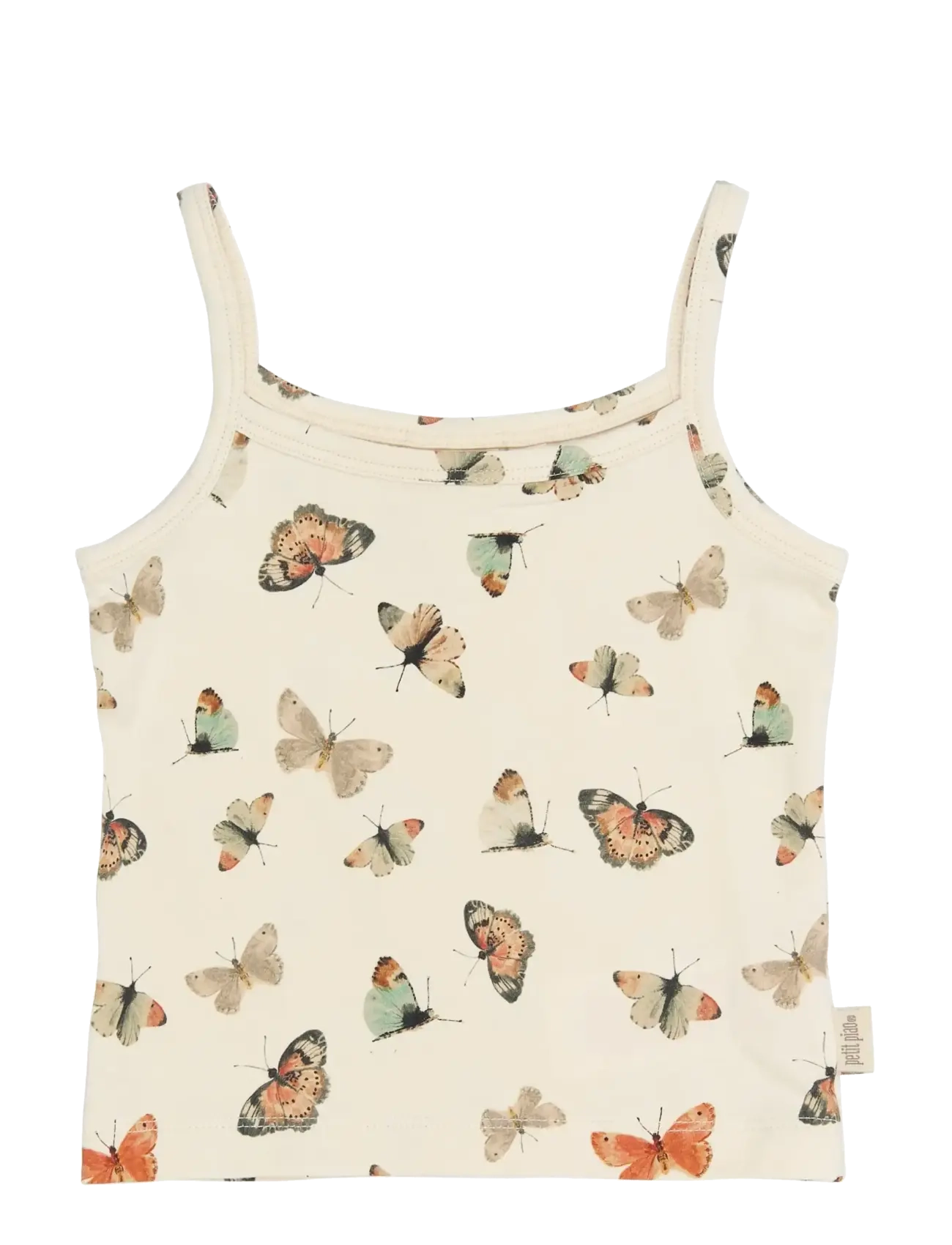 Petit Piao - PPStar Girls Undershirt 2-pack - tank top - eggnog butterfly aop - 3
