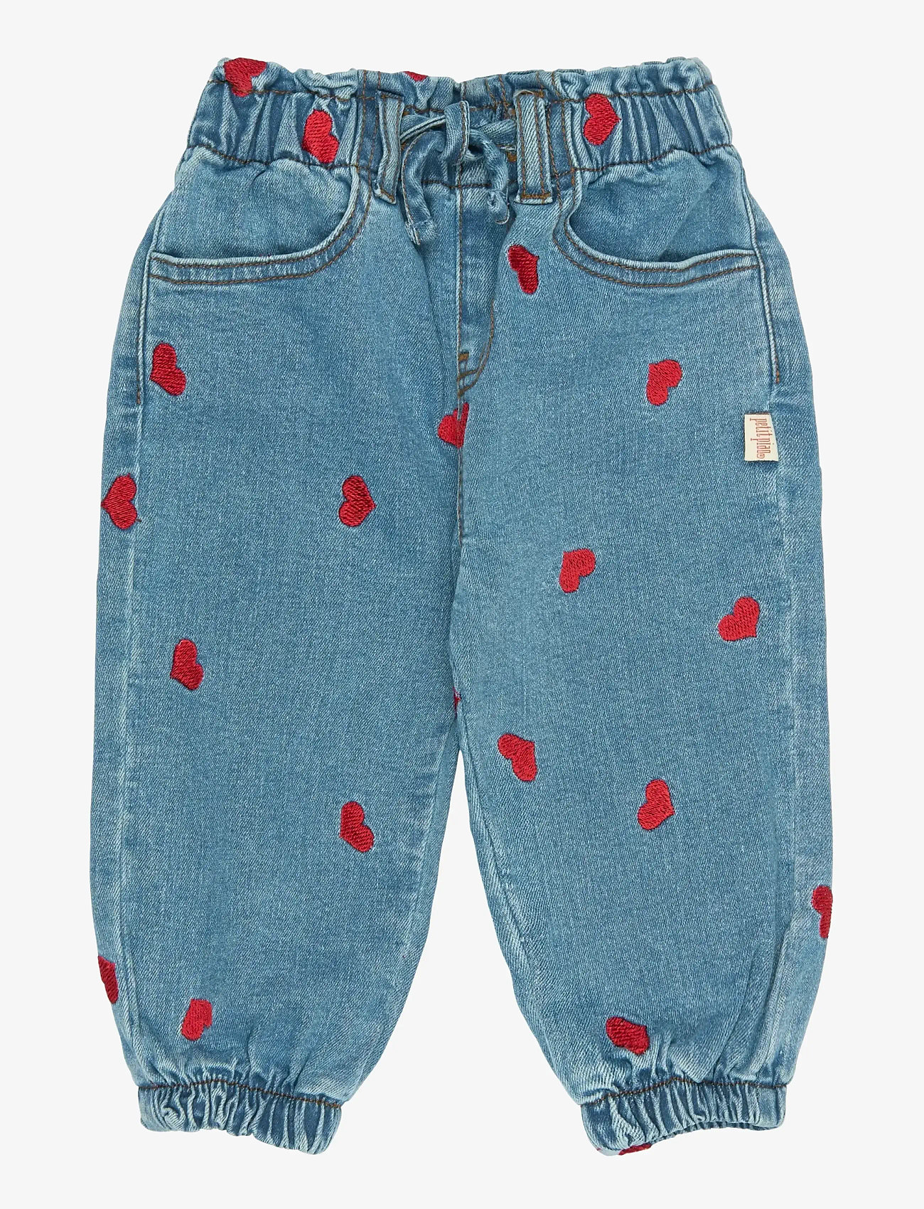 Petit Piao - PPEva Denim Pants - loose jeans - light blue denim emb - 0