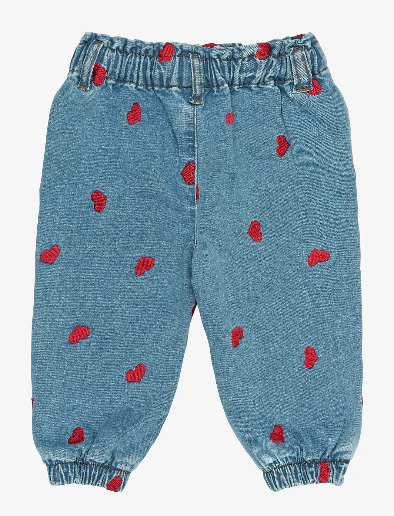 Petit Piao - PPEva Denim Pants - loose jeans - light blue denim emb - 1
