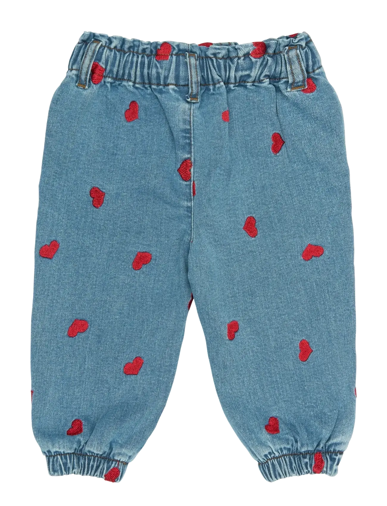 Petit Piao - PPEva Denim Pants - loose jeans - light blue denim emb - 1