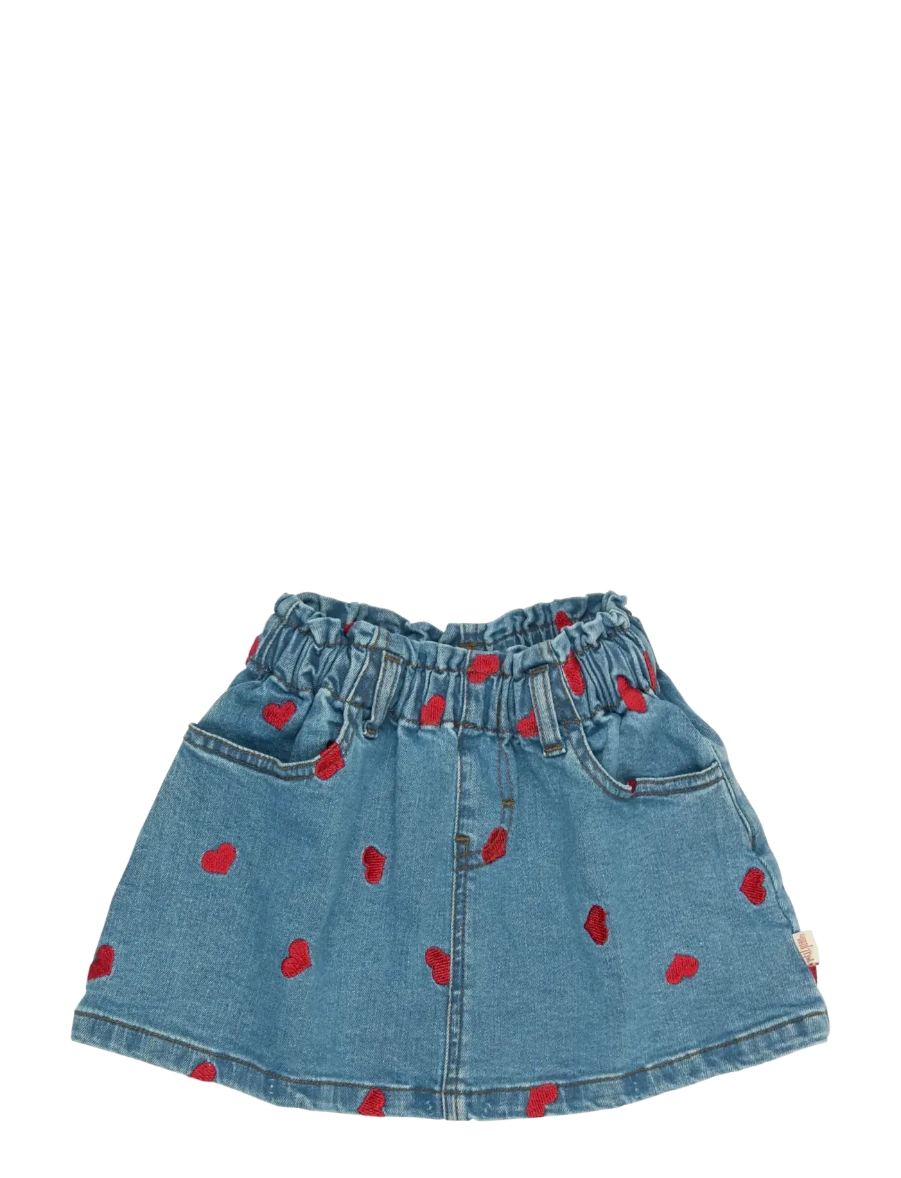 Petit Piao PPEva Denim Skirt - Jeansröcke - LIGHT BLUE DENIM EMB / blue