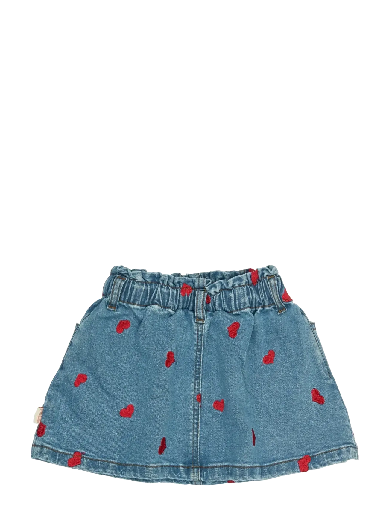 Petit Piao - PPEva Denim Skirt - denim skirts - light blue denim emb - 1