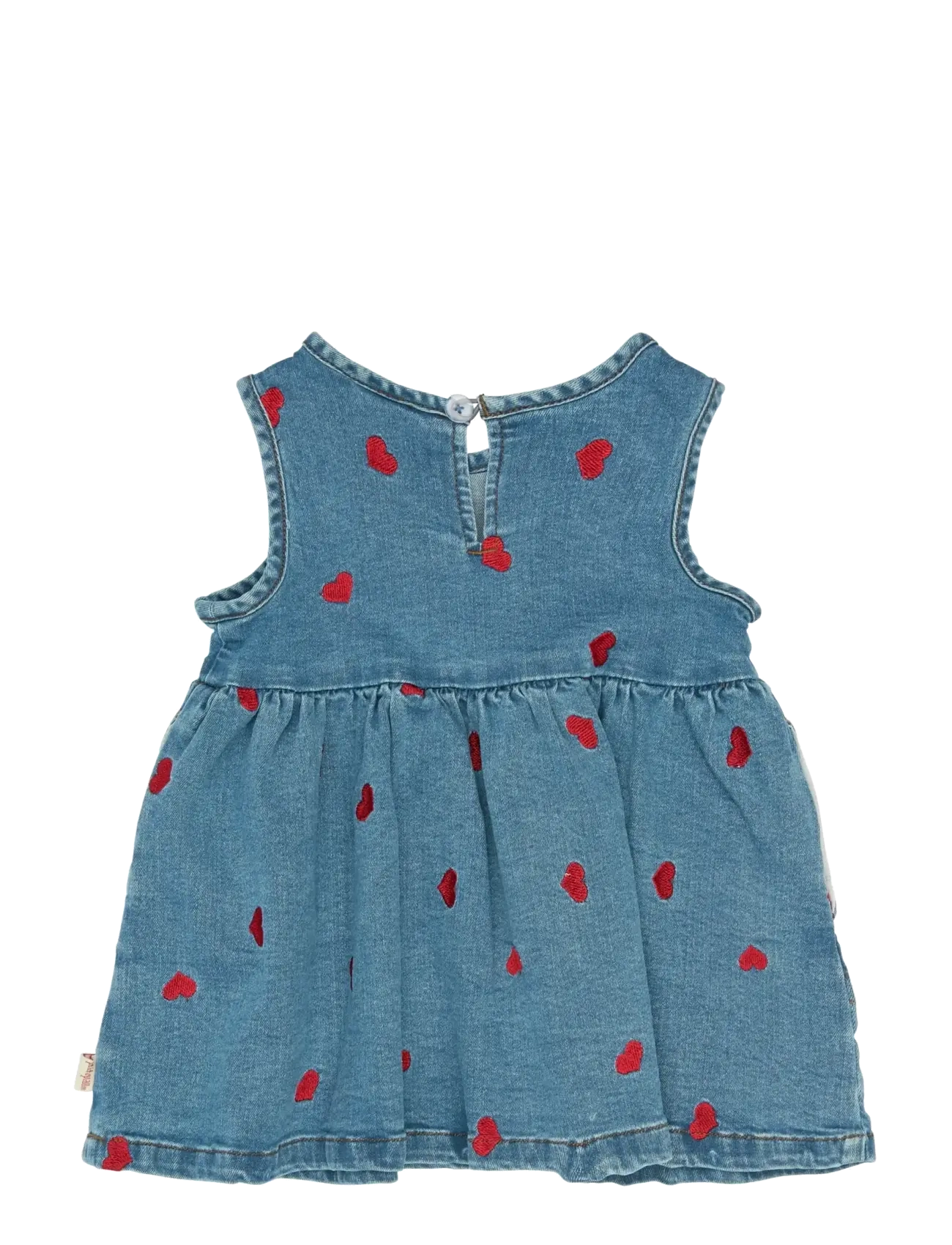 Petit Piao - PPEva S_L Denim Dress - Ærmeløse hverdagskjoler - light blue denim emb - 1