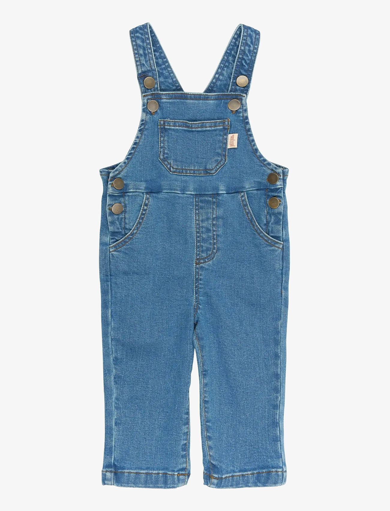 Petit Piao - PPElm Denim Overalls - hängselbyxor - light blue denim - 1