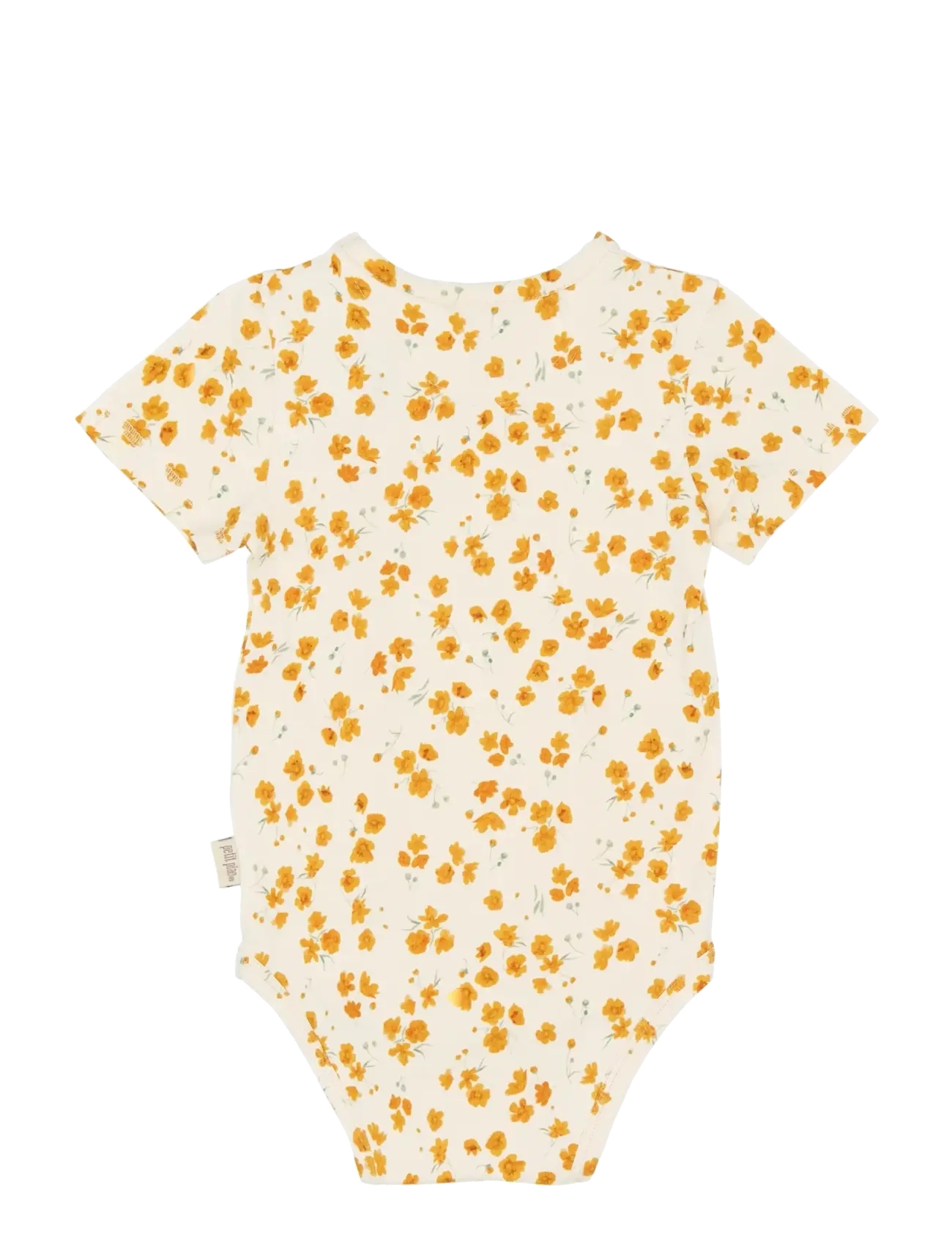 Petit Piao - PPSun S_S Body - short-sleeved bodies - eggnog buttercup aop - 1