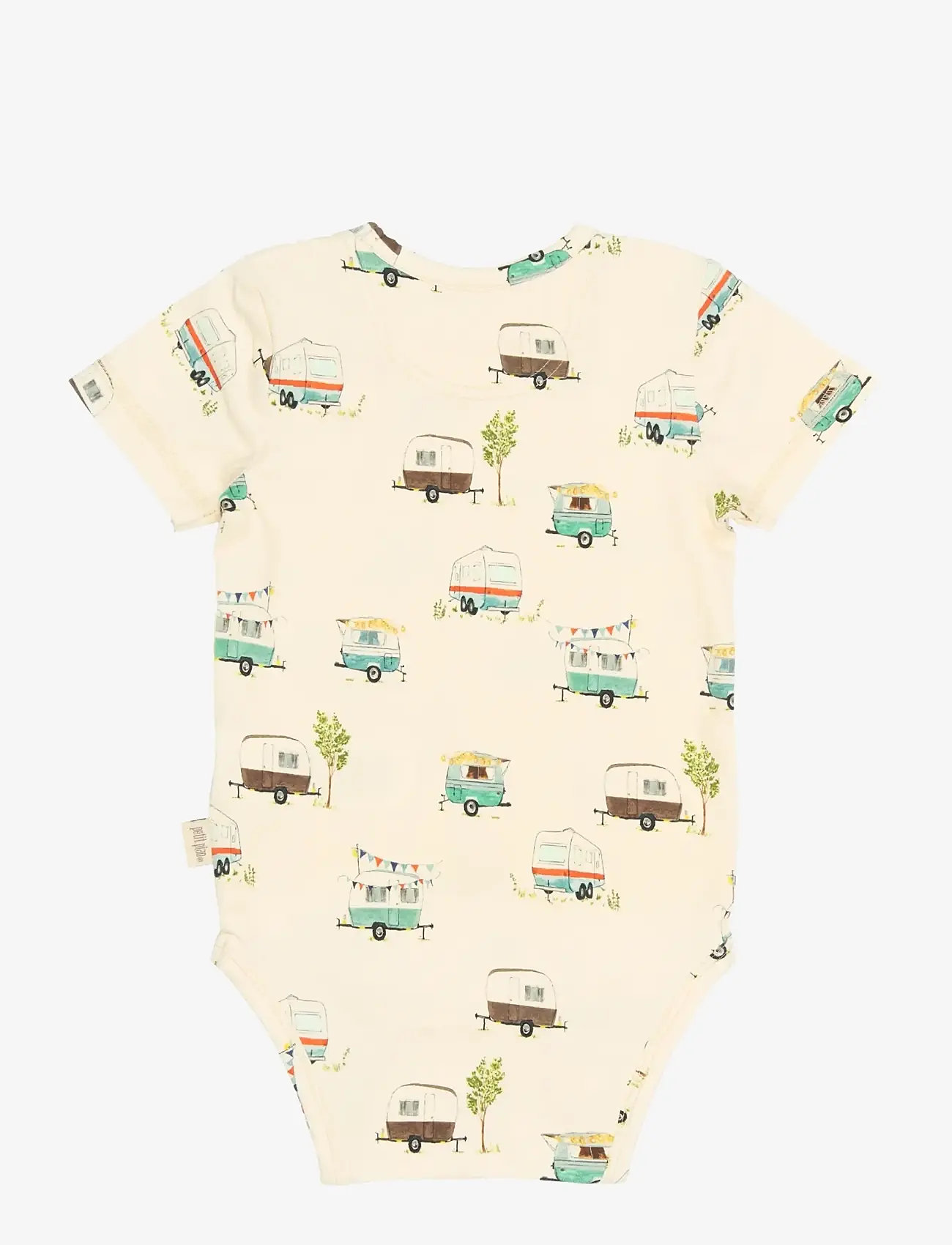 Petit Piao - PPSun S_S Body - kortærmede bodyer - eggnog camper aop - 1